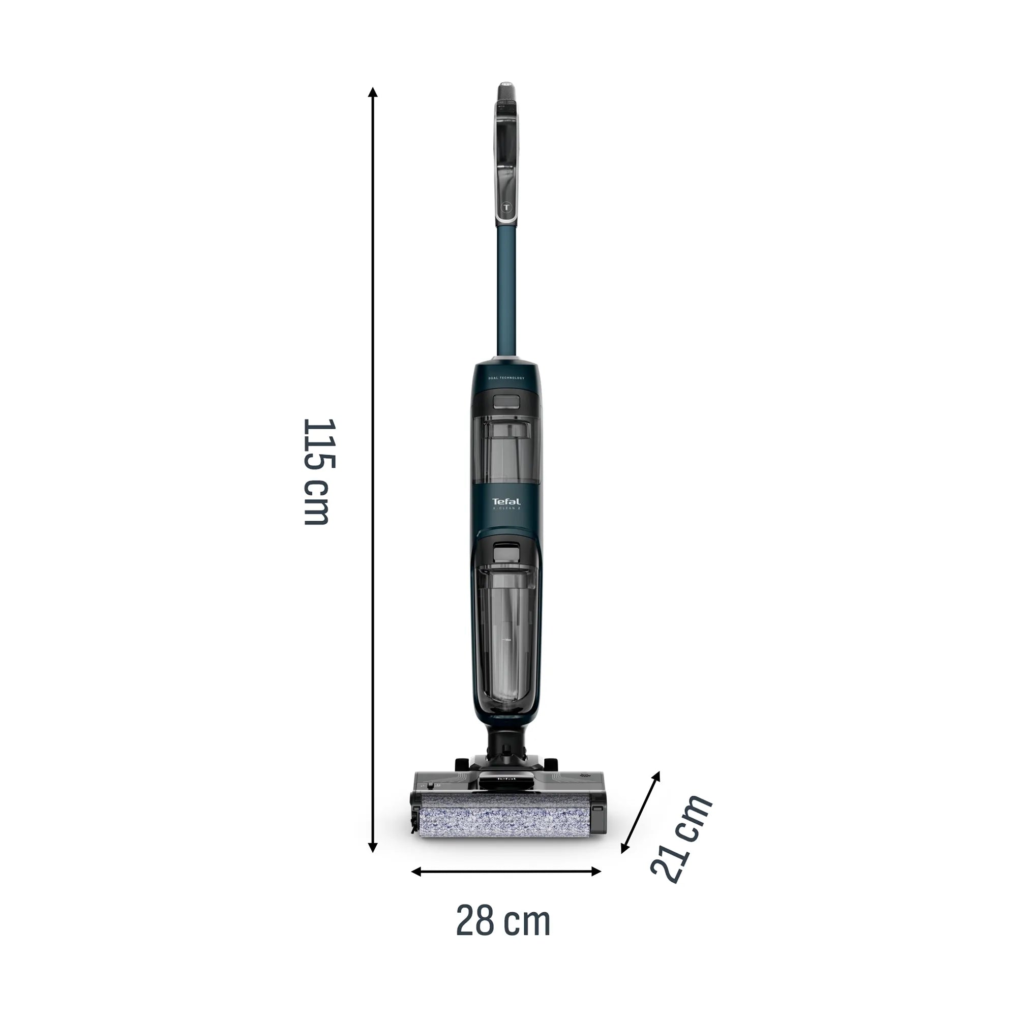 Tefal X-Clean 2 Cordless Vacuum & Floor Washer GF2251 Dimensions