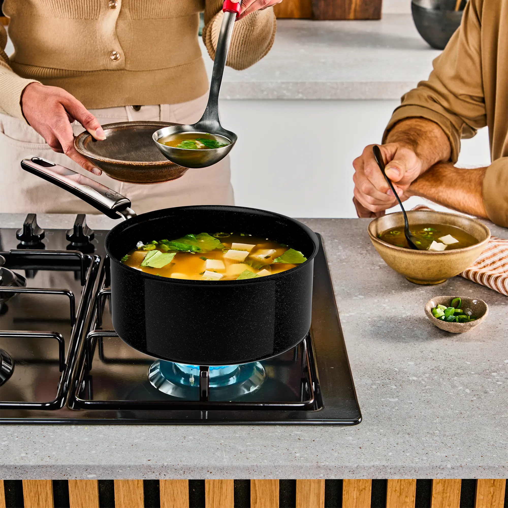 Tefal Space+ Excellence+ Ceramic Induction Non-Stick Saucepan 16cm