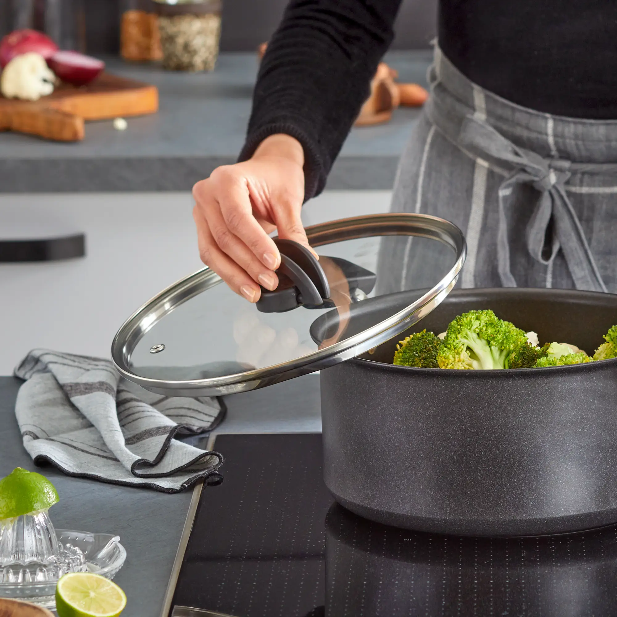 Tefal Space+ Excellence+ Induction Non-Stick Saucepan with lid