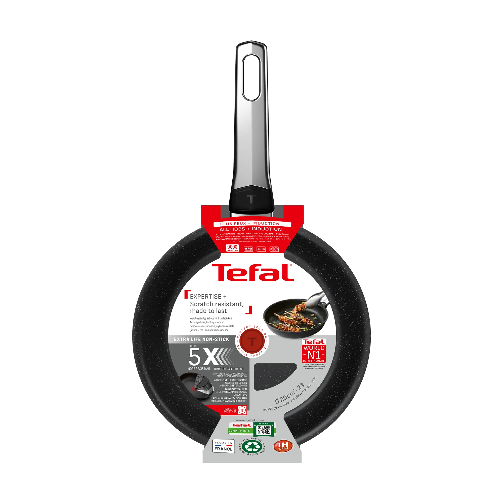 Tefal Expertise+ Induction Non-Stick Frypan 20cm