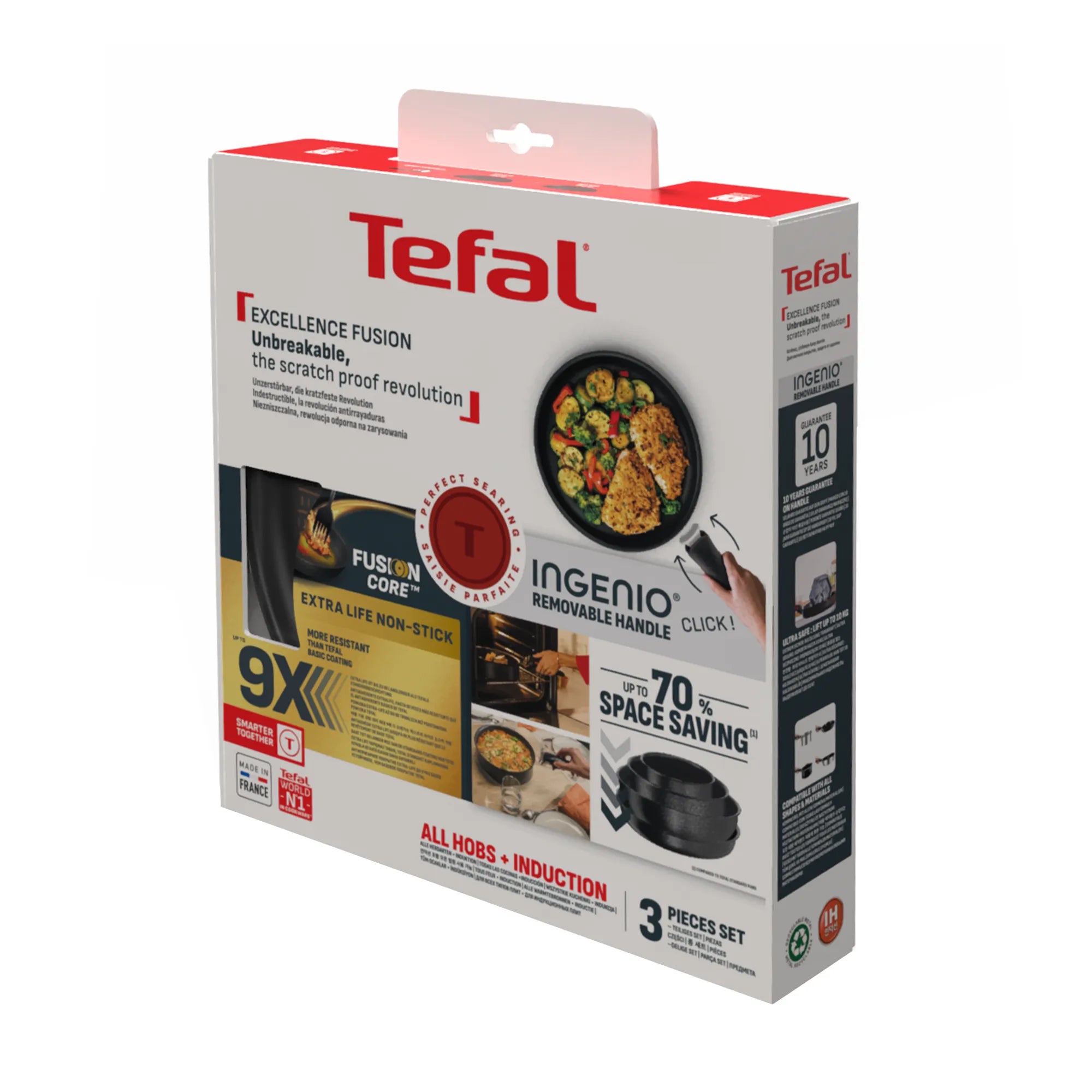 Tefal Ingenio Excellence Fusion Induction Non-Stick 3pc Set