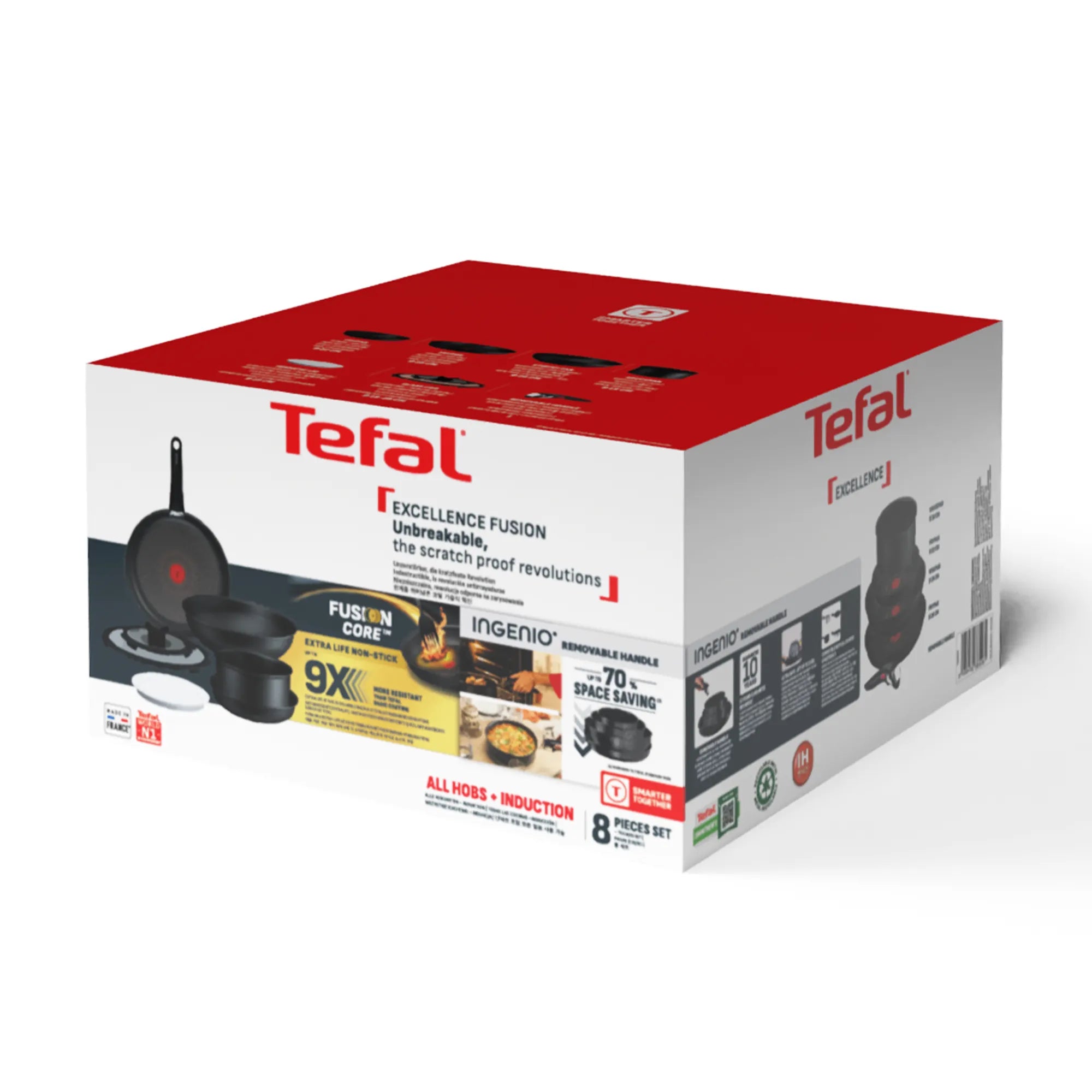 Tefal Ingenio Excellence Fusion Induction Non-Stick 8pc Set