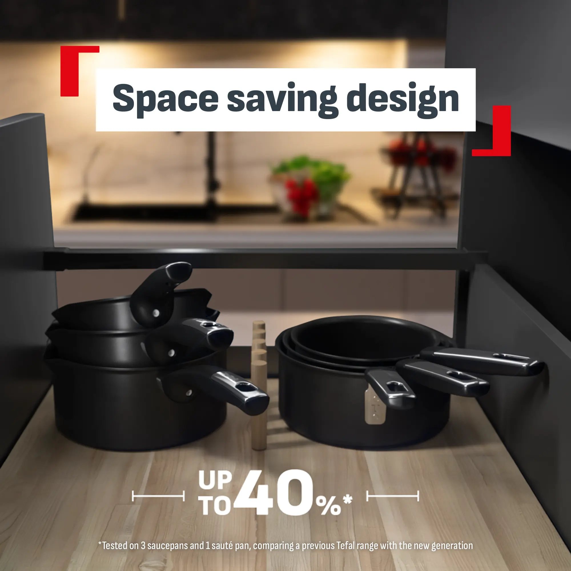 Tefal Space+ Excellence+ Ceramic Induction Non-Stick Saucepan 16cm