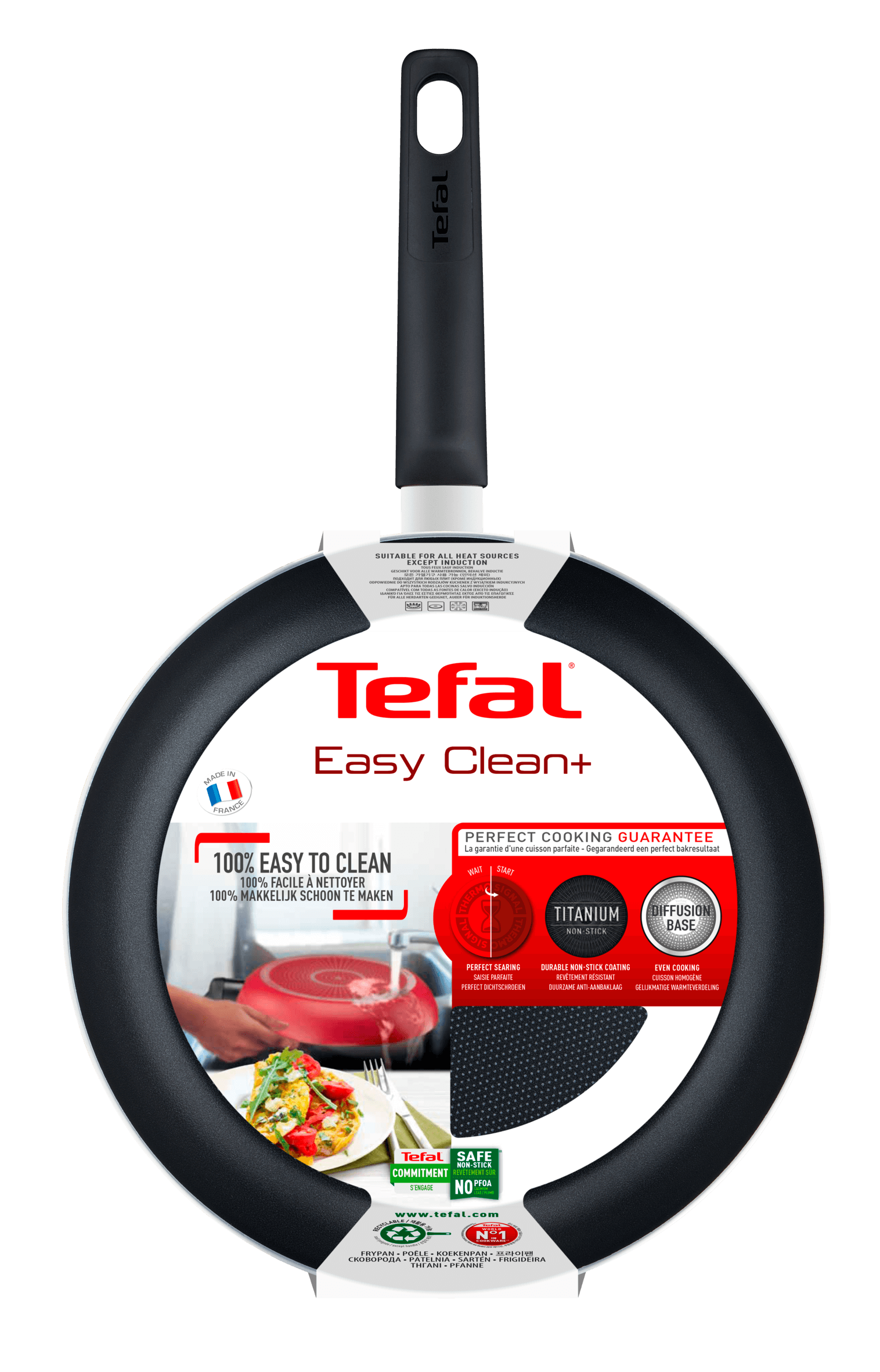 Tefal Easy Clean+ Non-stick Frypan 24cm