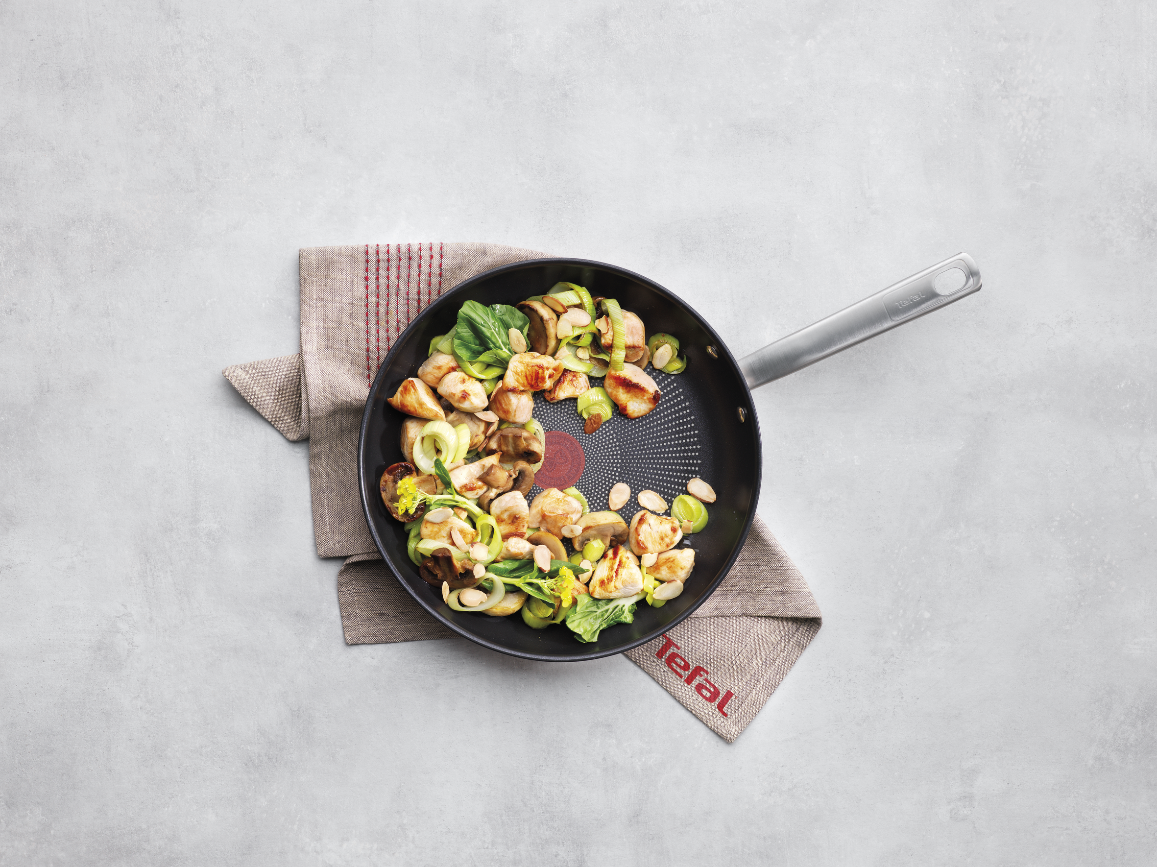 Tefal Virtuoso Stainless Steel Induction Non-Stick Frypan 30cm