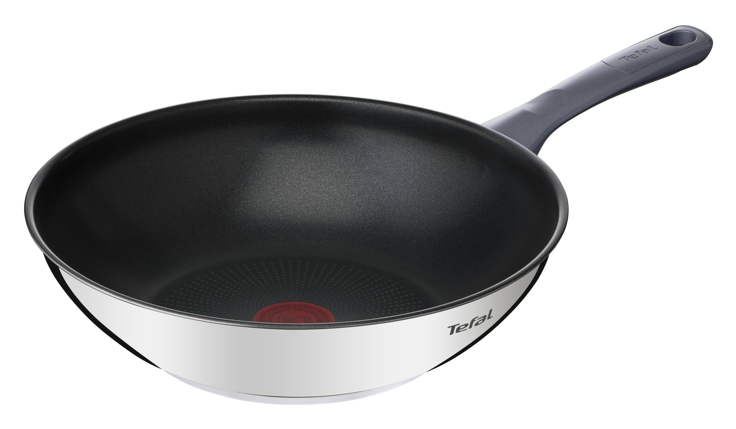 Tefal Daily Cook Stainless Steel Induction Non-Stick Wok 28cm + Lid