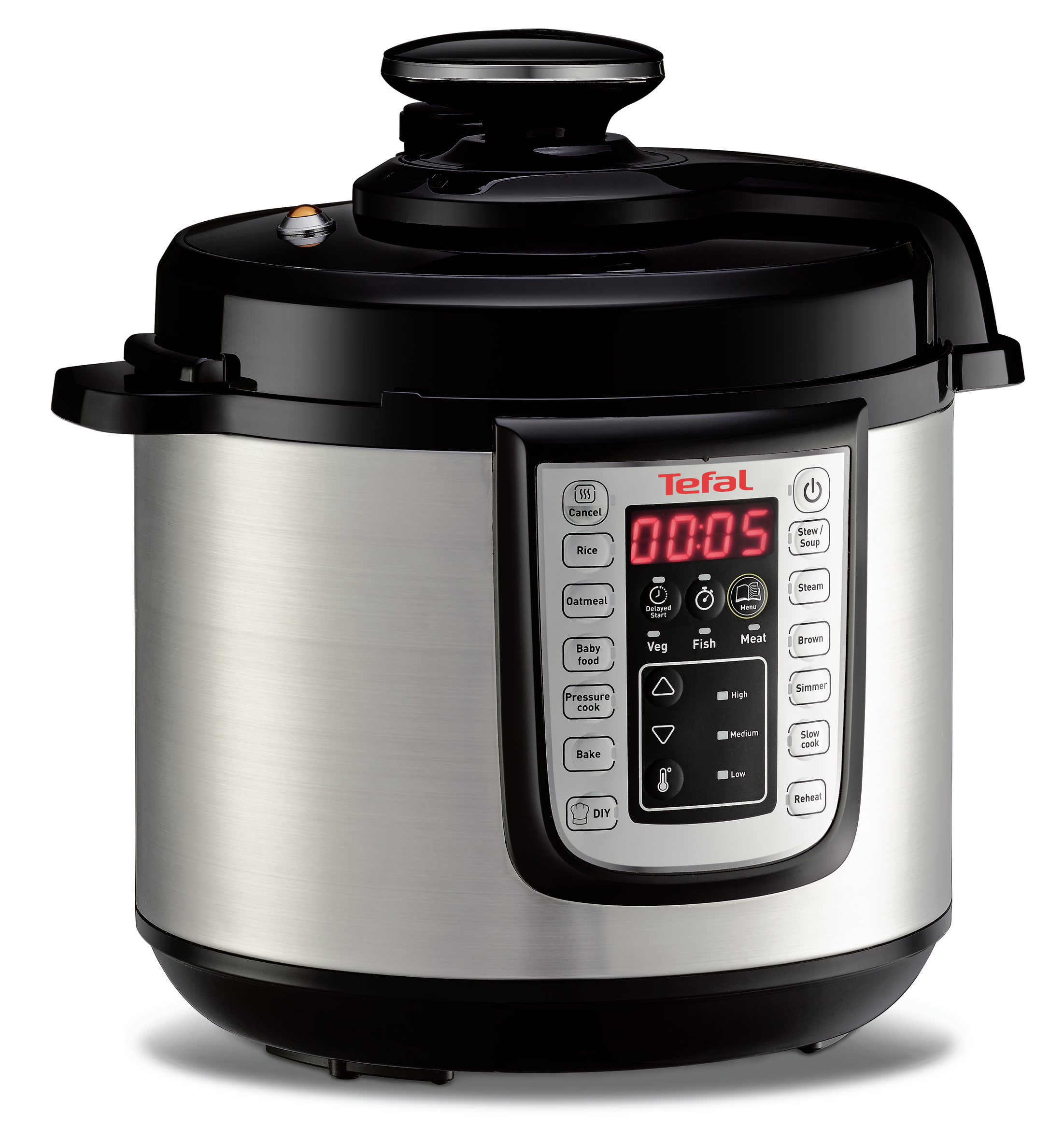 User manual and frequently asked questions Tefal Fast & Delicious CY505 All-in-One Multi Cooker and Pressure Cooker