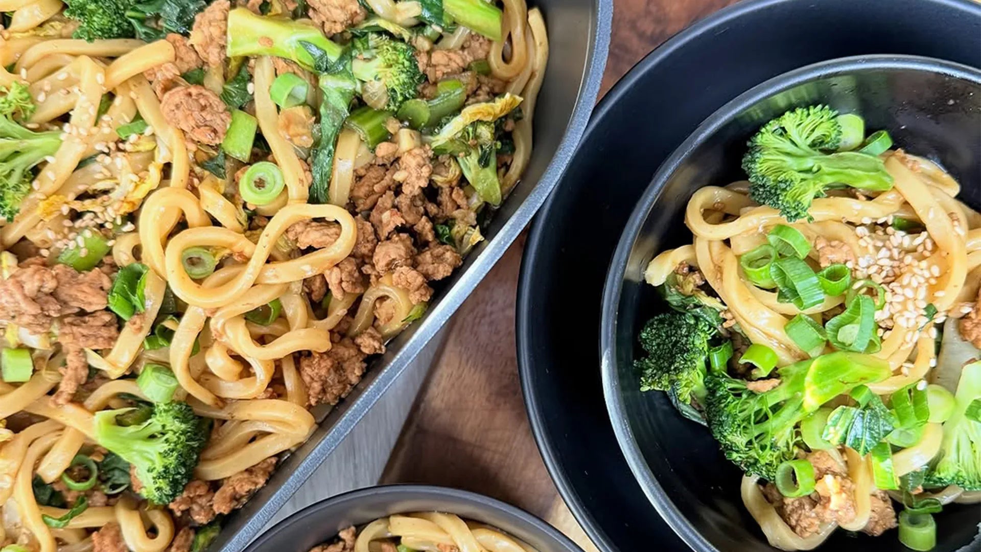 Japanese Pork & Veggie Udon Noodle Stir Fry