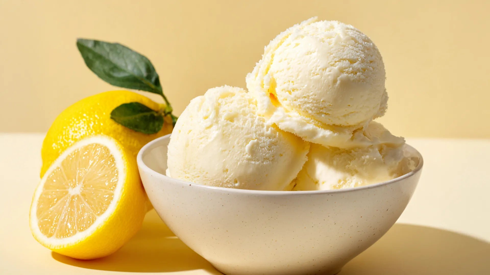 Quark and Lemon Light Ice Cream