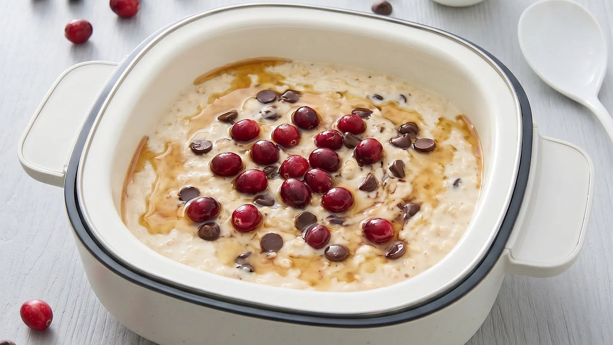 Overnight Porridge with Cranberries and Chocolate | Tefal YumMeal Recipe