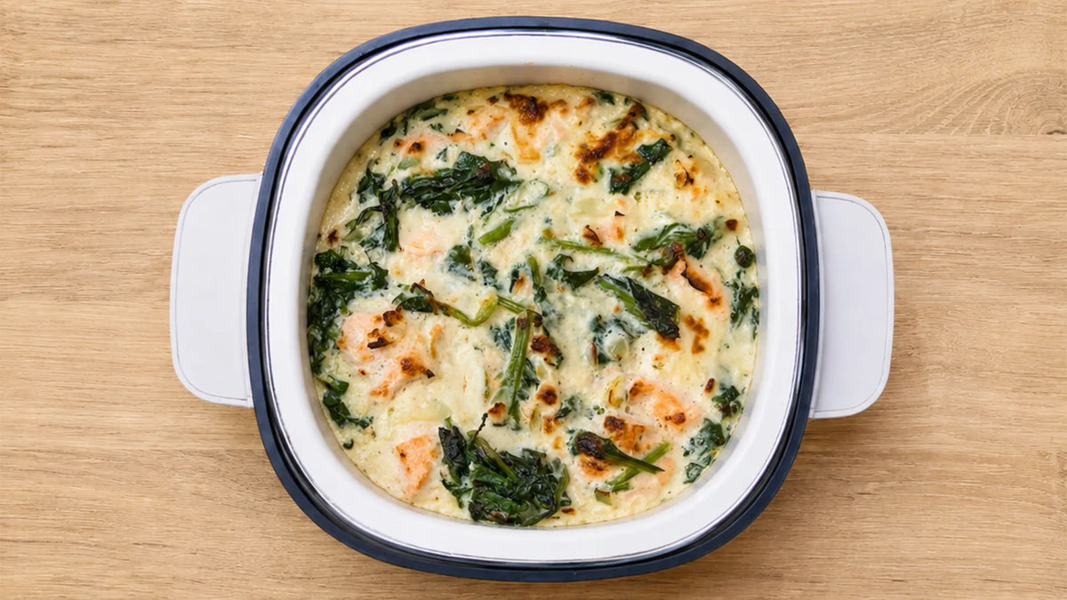 Salmon and Spinach Flan | Tefal YumMeal Recipe