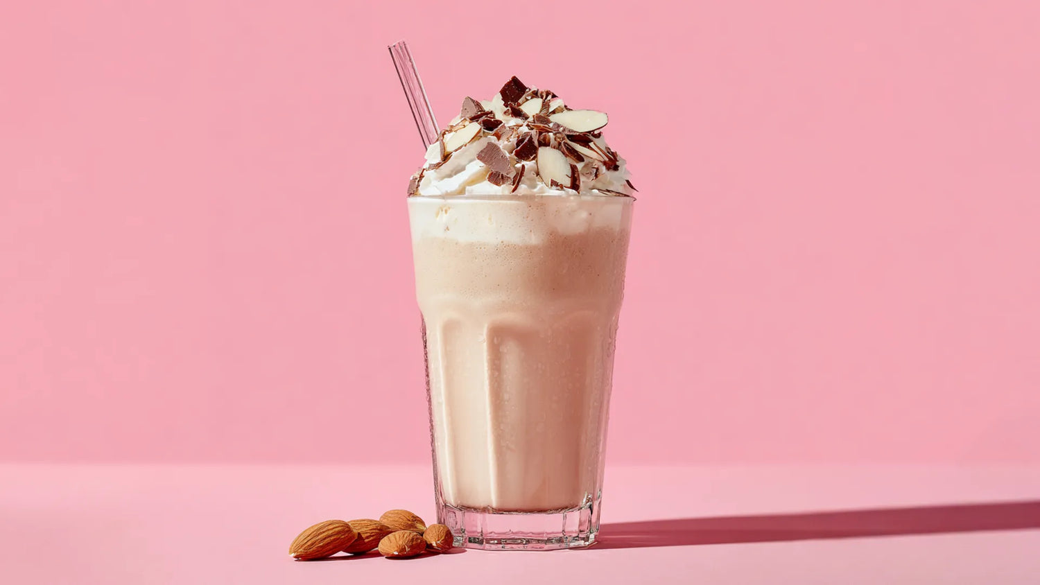Smooth Mocha and Almond Milkshake