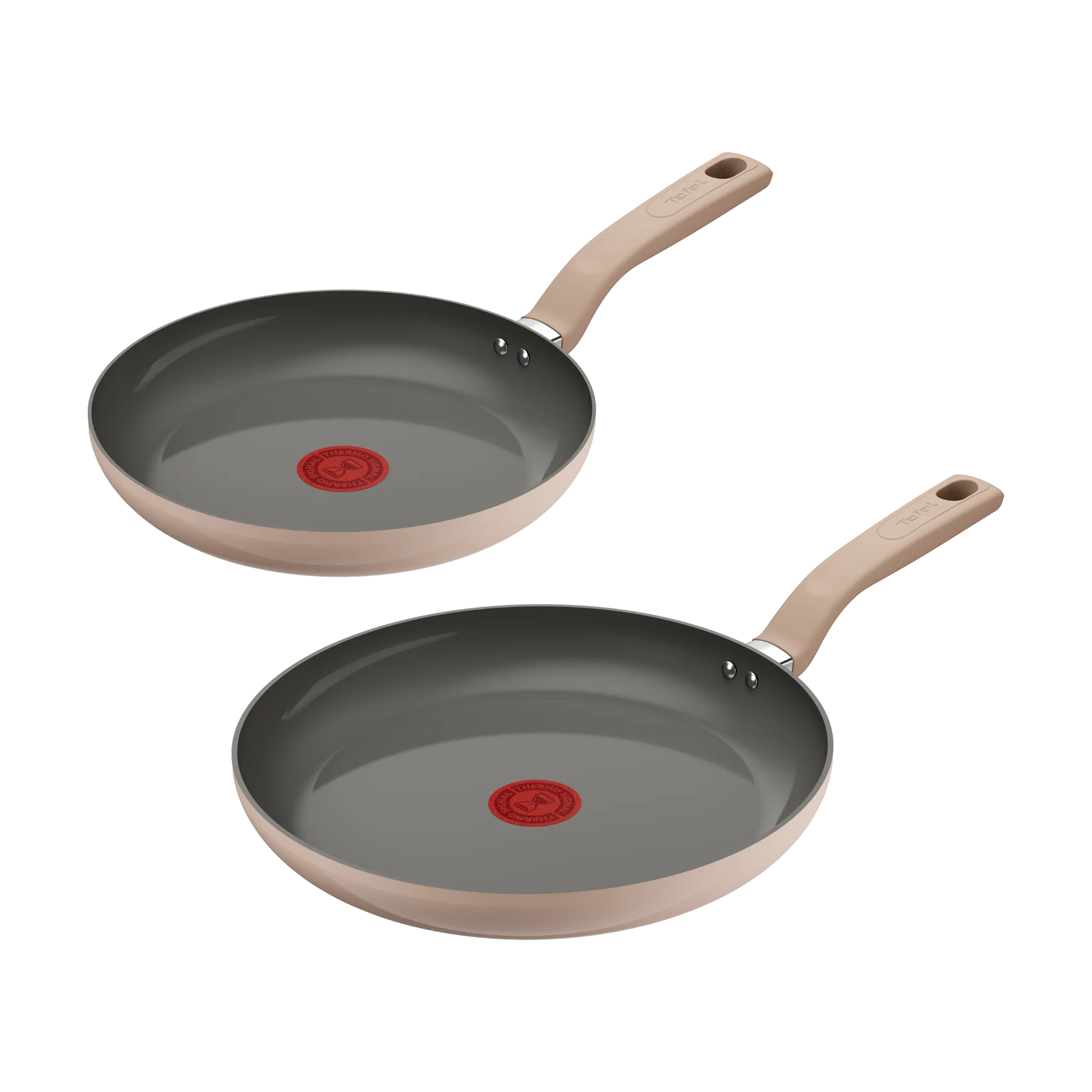 Tefal Ceradelice Ceramic Induction Non-Stick Twin Pack Frypans 24/28cm