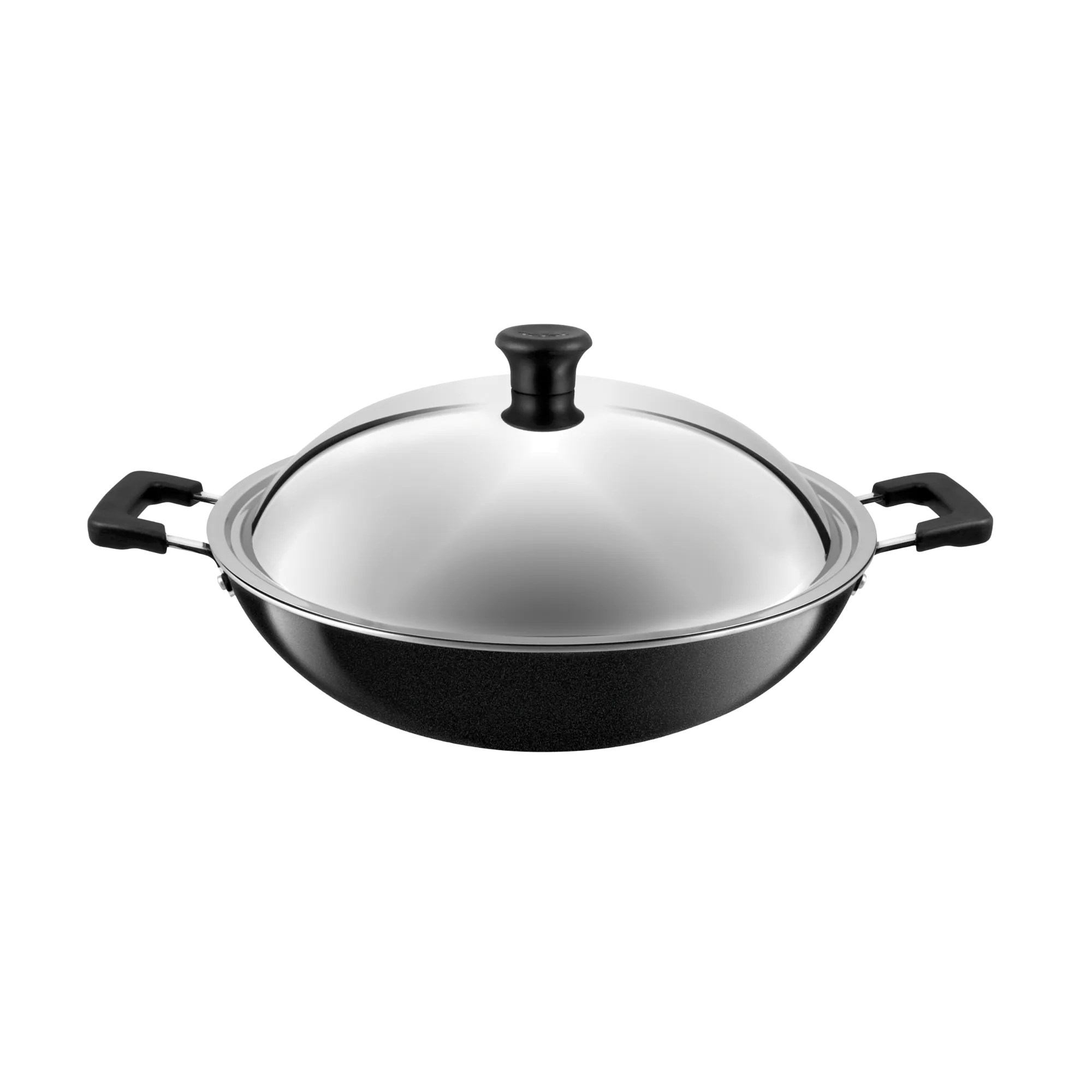 Tefal Non-stick Wok 36cm + Stainless Steel Lid