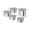 Tefal Space+ Extreme Induction Stainless Steel 5pc Pot Set