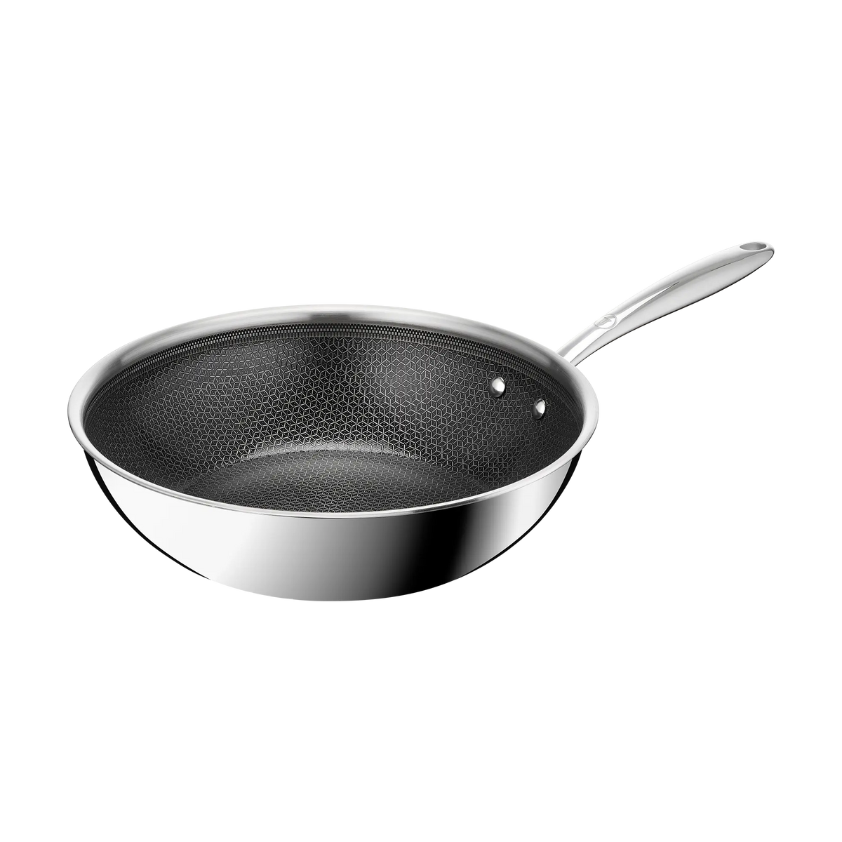 Tefal Master Induction Stainless Steel Ceramic Hybrid Mesh Wok 28cm