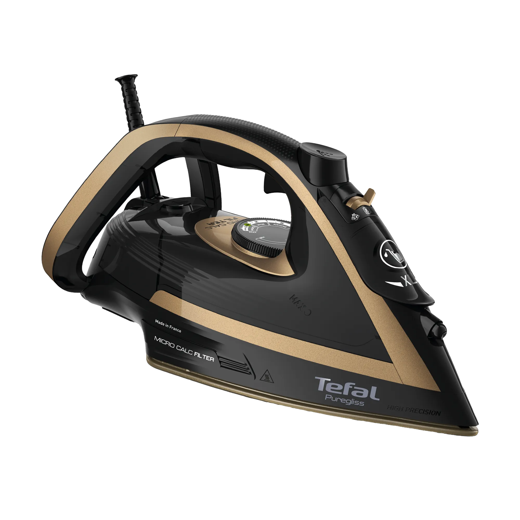 Tefal Puregliss Anti-Calc Copper & Black Steam Iron FV8064