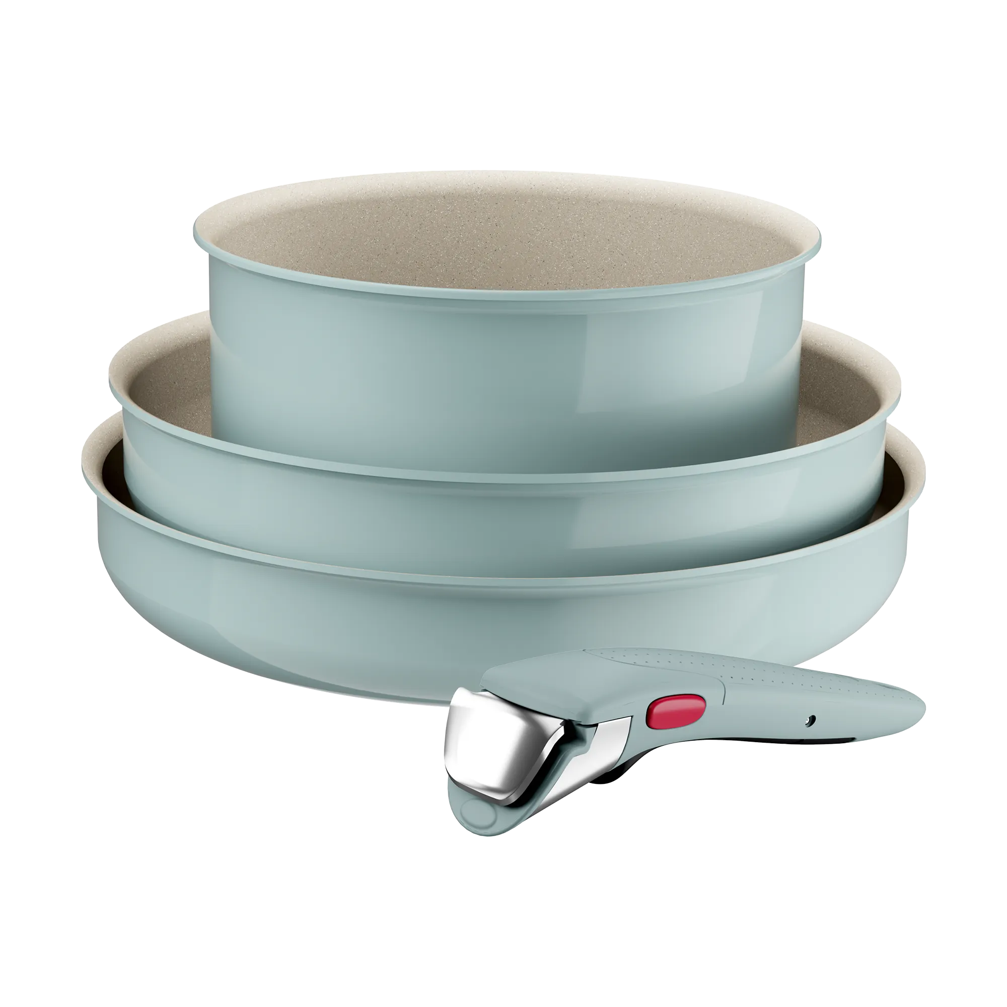 Tefal Ingenio Serenity Induction Non-Stick Eucalyptus 4pc Set