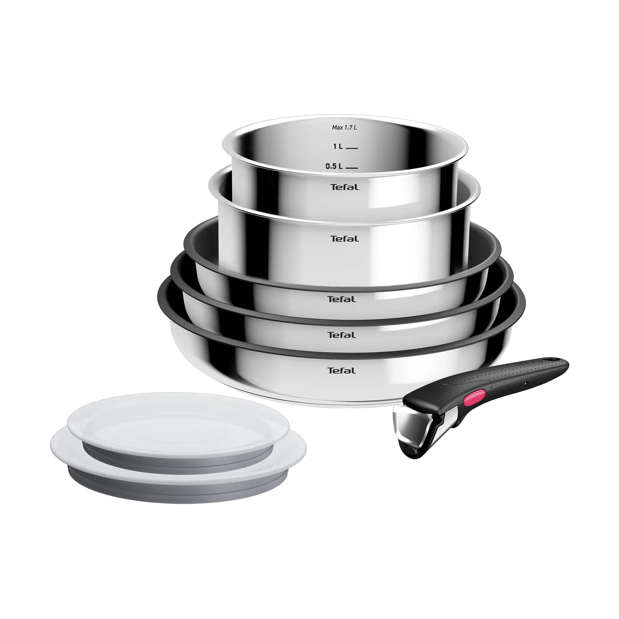 Tefal Ingenio Cook Eat Induction Non-Stick 8pc Set with Lids