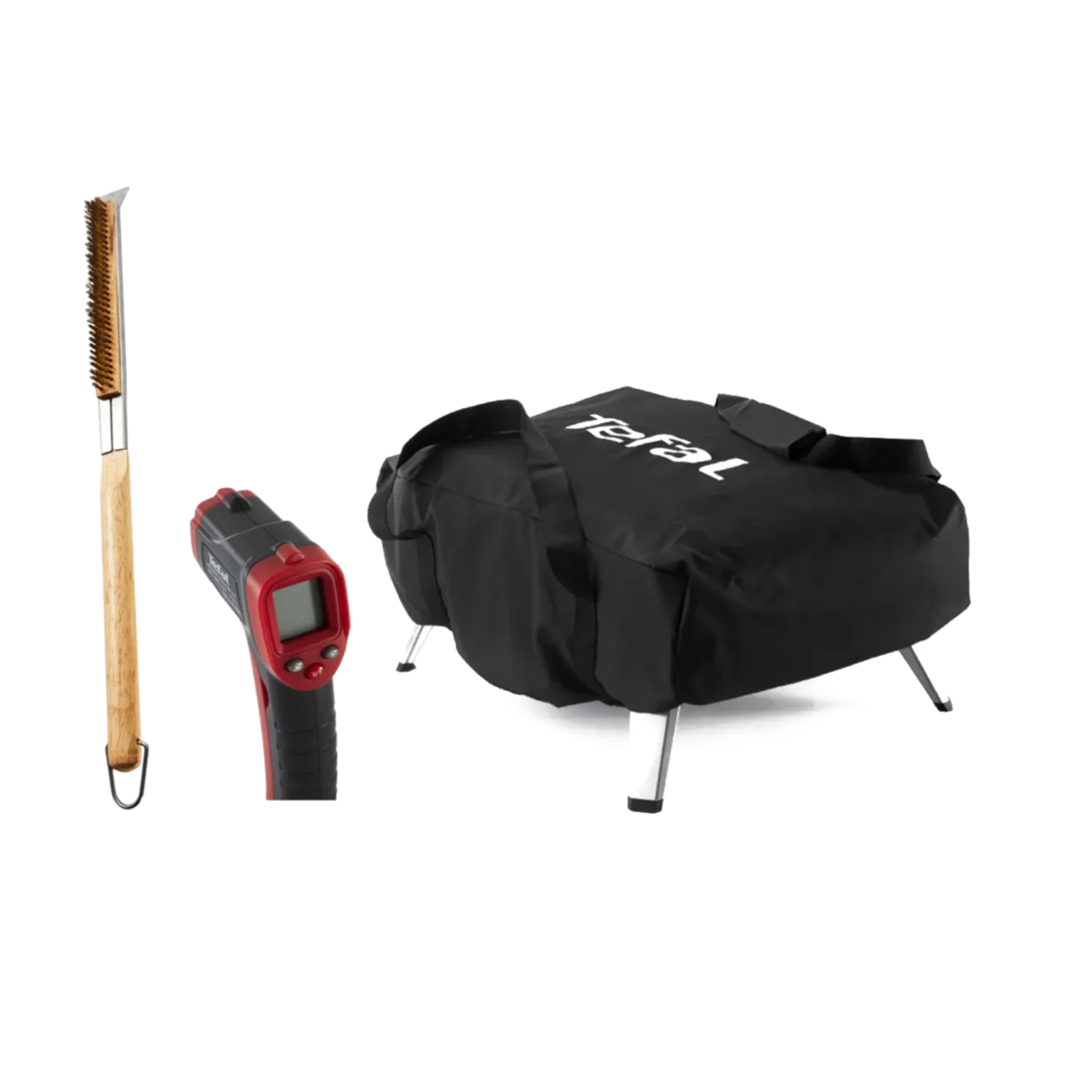 Tefal Pizza Pronto Accessories Pack with cleaning brush, thermometer and transport bag