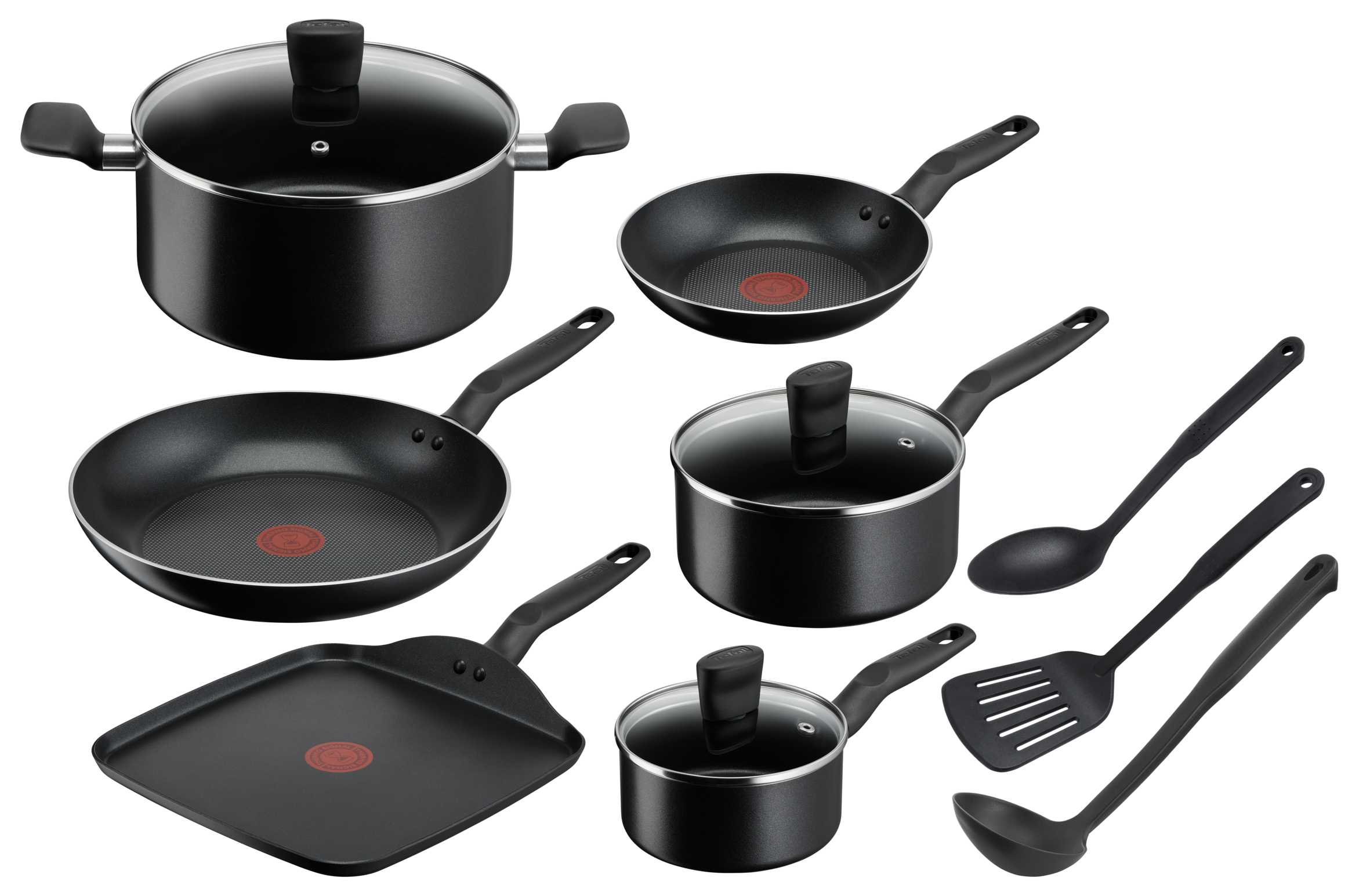 Tefal Essential Non-Stick 6pc Set + Utensils