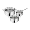 Jamie Oliver by Tefal Cook Smart Induction Stainless Steel 3pc Pot Set + Lids