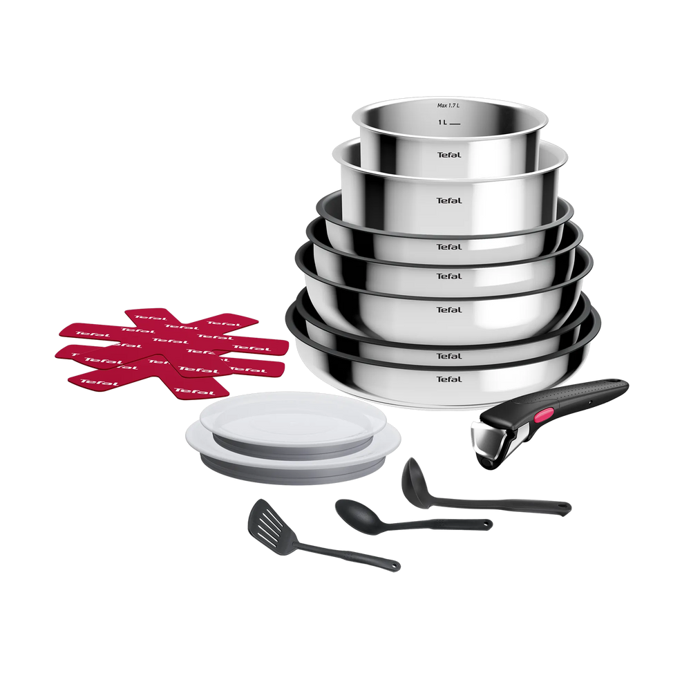 Tefal Ingenio Cook Eat Stackable Non-Stick Cookware 15pc Set