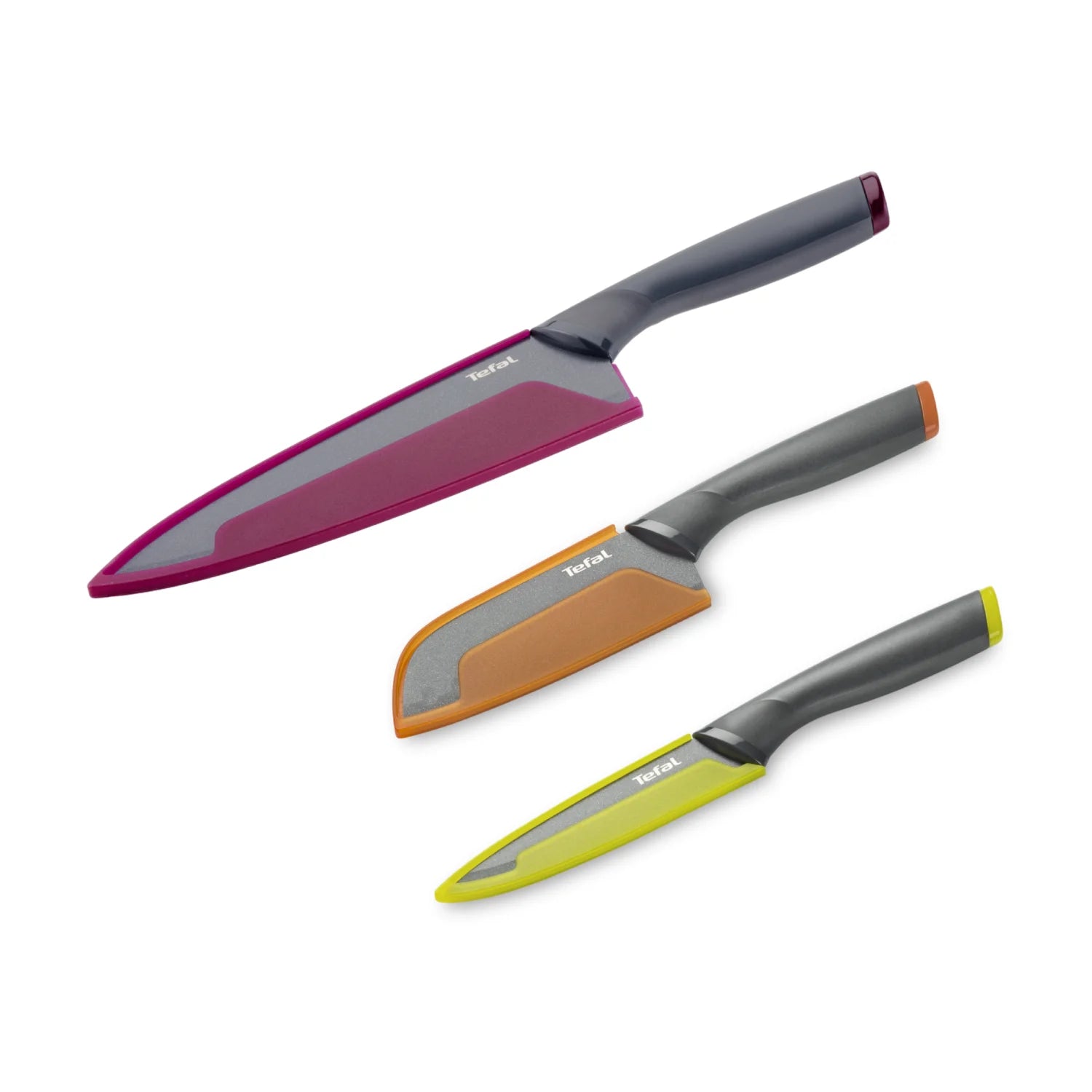 Tefal Fresh Kitchen Non-Stick Stainless Steel Set of 3 Kitchen Knives K122S324