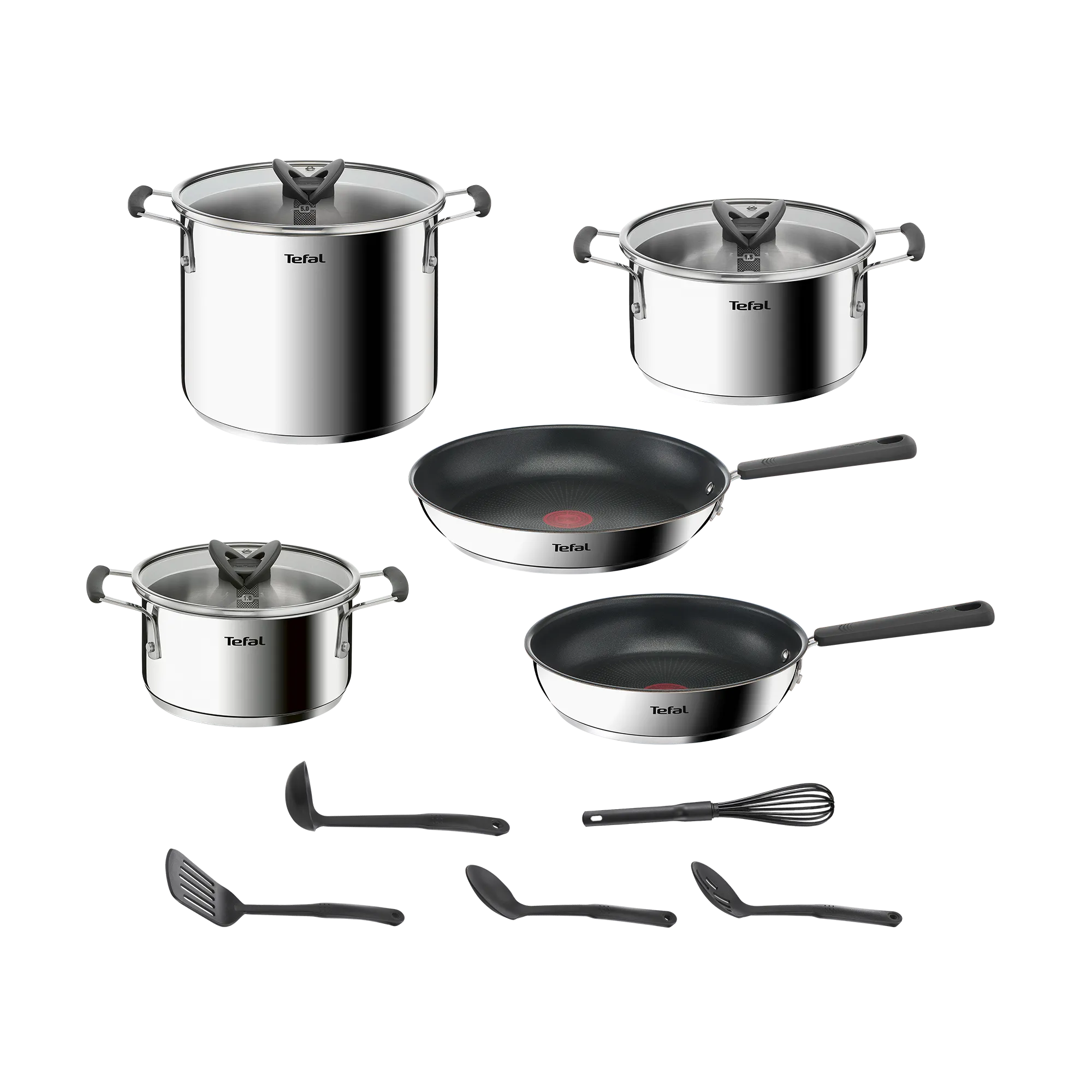 Tefal Opti'Space Induction Stainless Steel 13pc Set