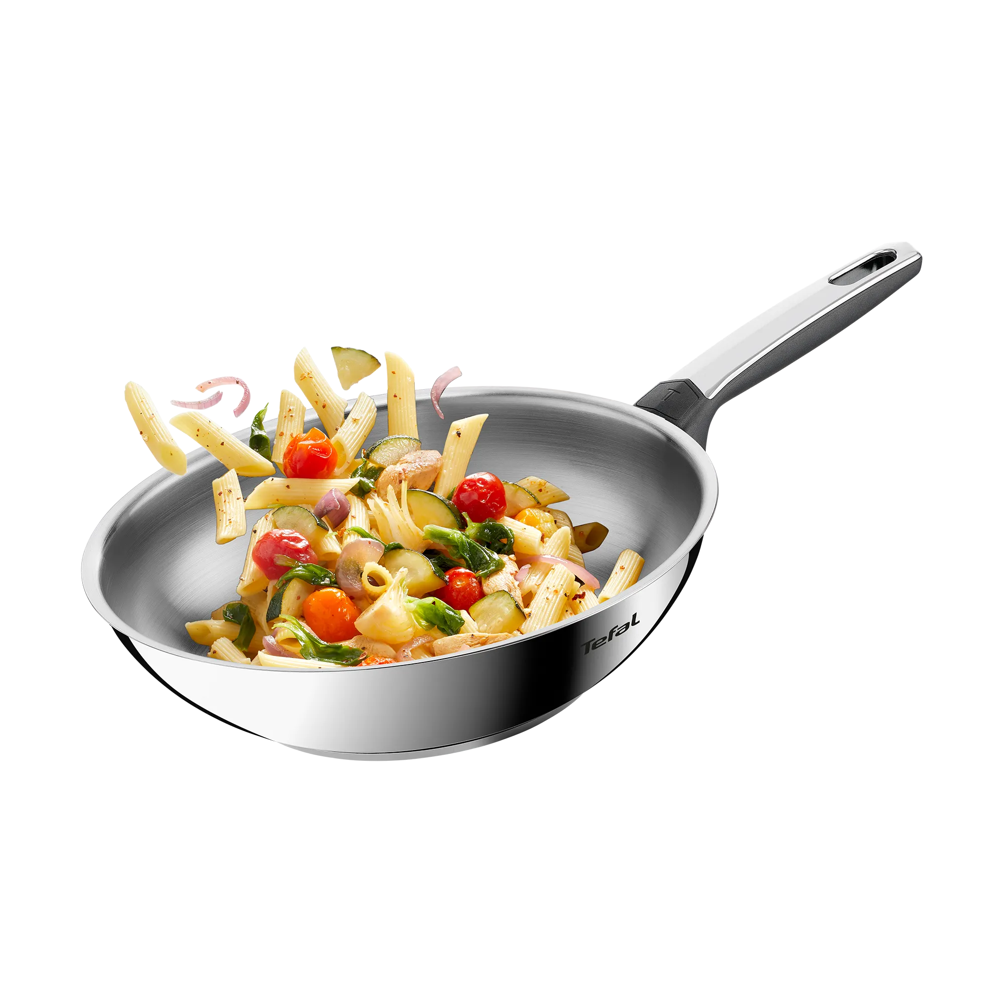 Tefal Emotion+ Induction Stainless Steel Uncoated Wok 28cm
