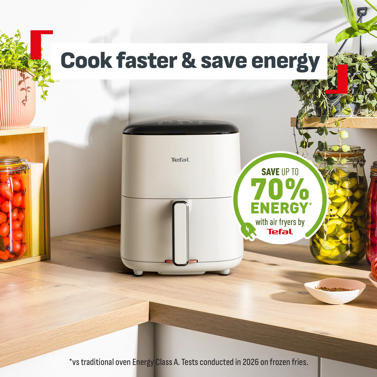Tefal Easy Fry Max 5L Rise Detachable Front Air Fryer EY246A