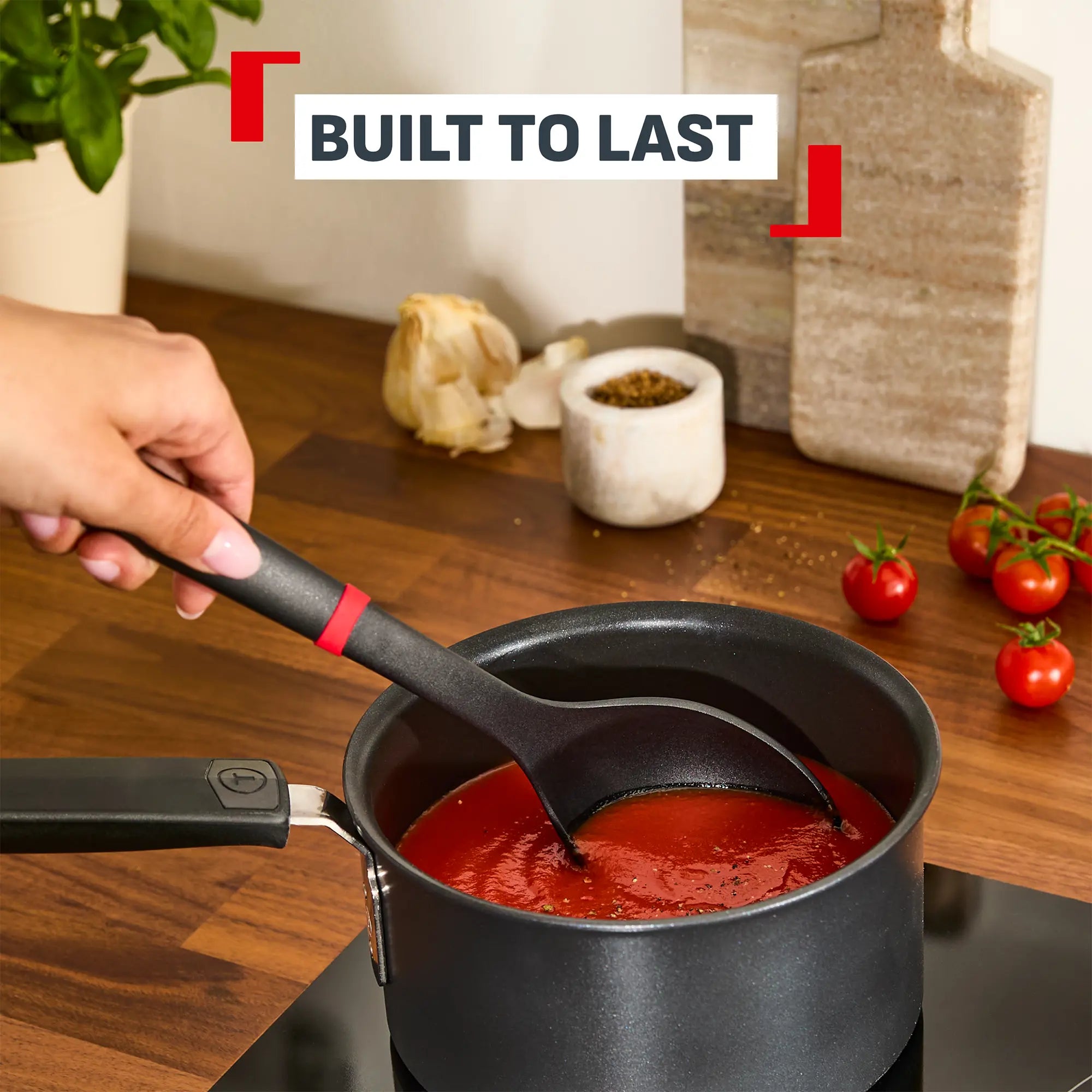 Tefal Ingenio+ Nylon Spoon Red/Black K1980334
