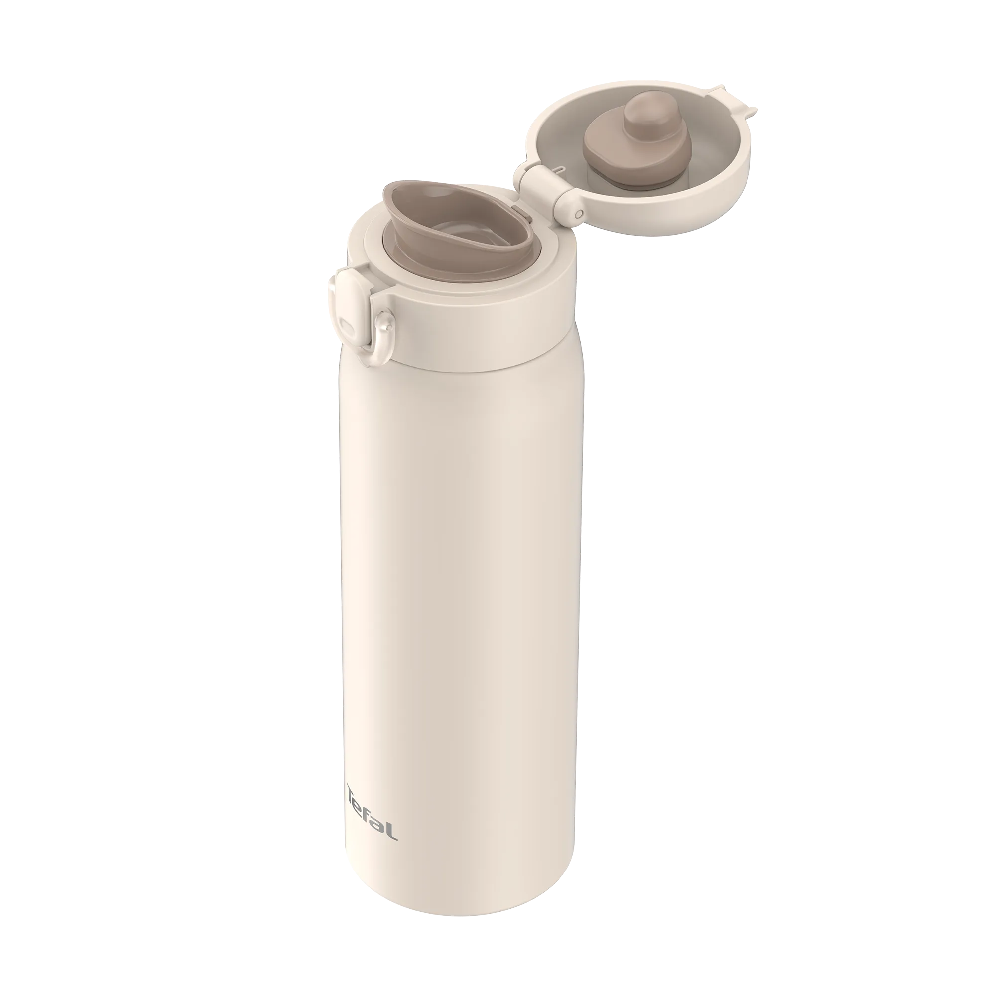 Tefal Easy to Go Stainless Steel Drink Bottle 500ml in White