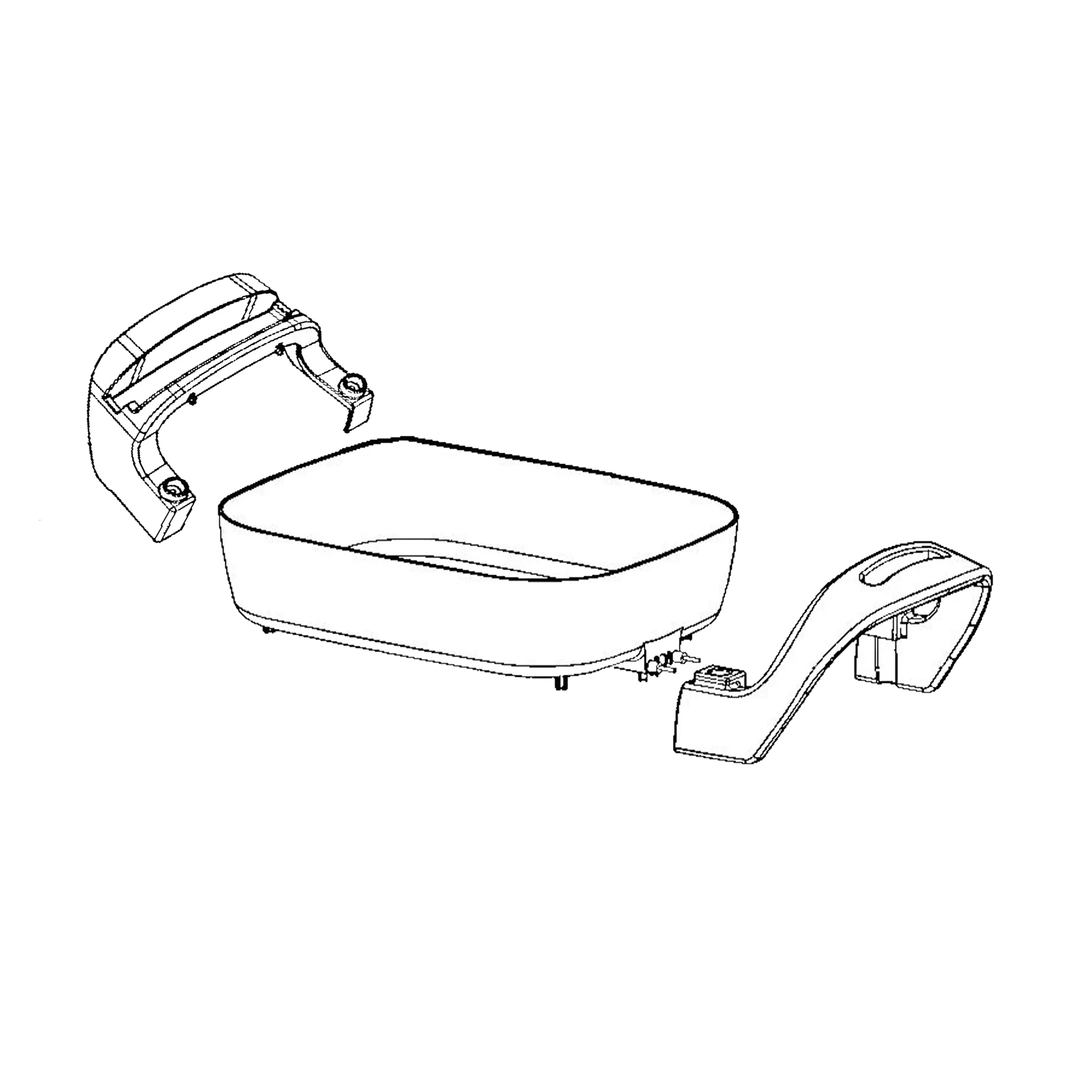 Tefal Easy Banquet Replacement Part - Right Handle - SS9100060352