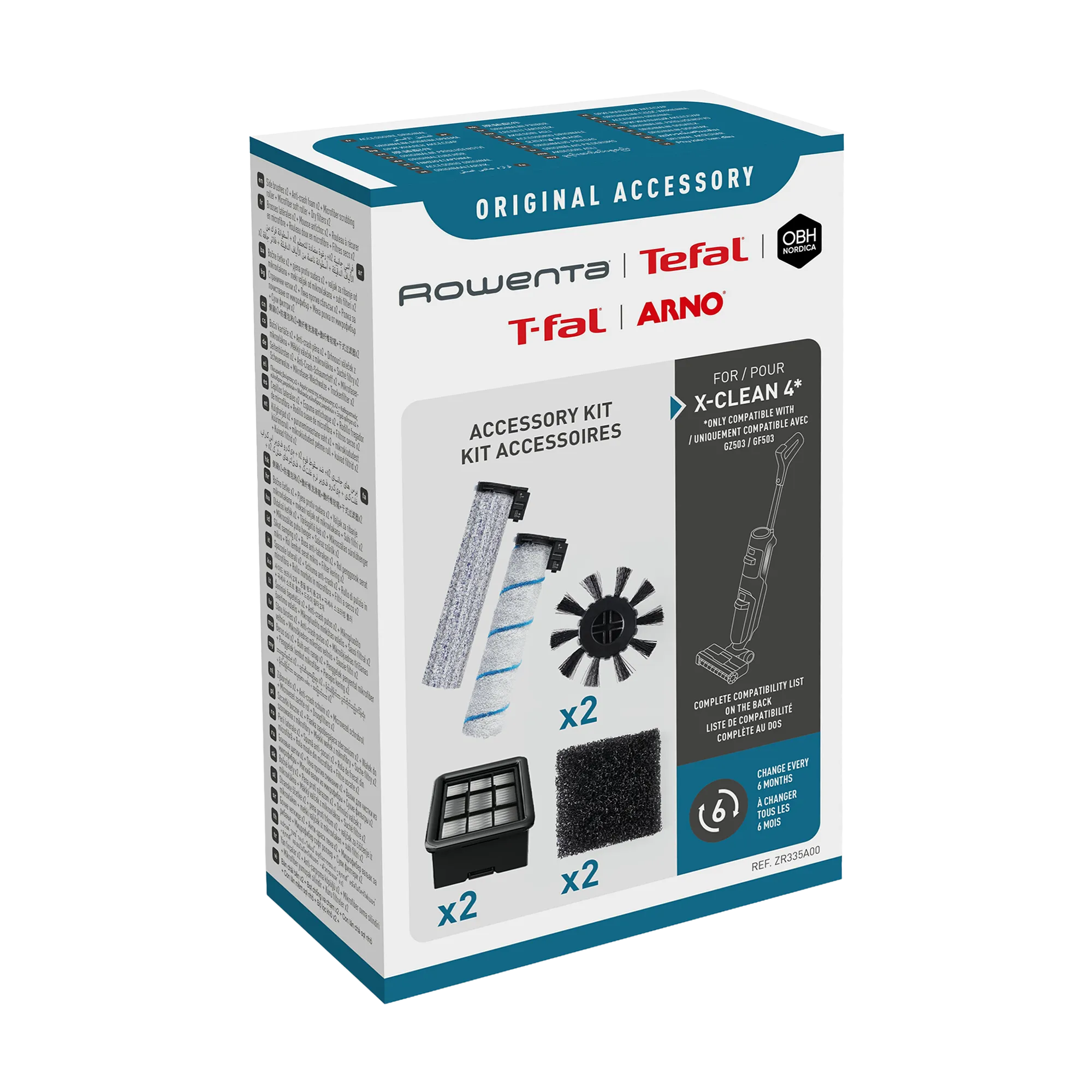 Tefal X-Clean 2 Replacement Accessory Kit - Twin Value Pack