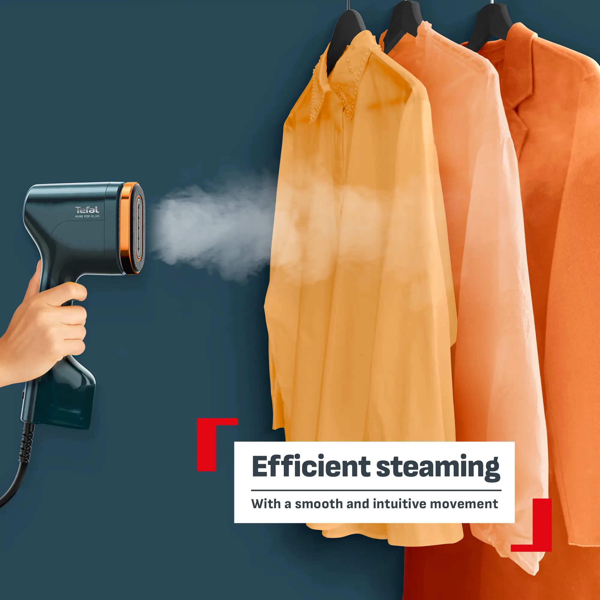 Tefal Pure Pop Handheld Garment Steamer DT2050 - Glam