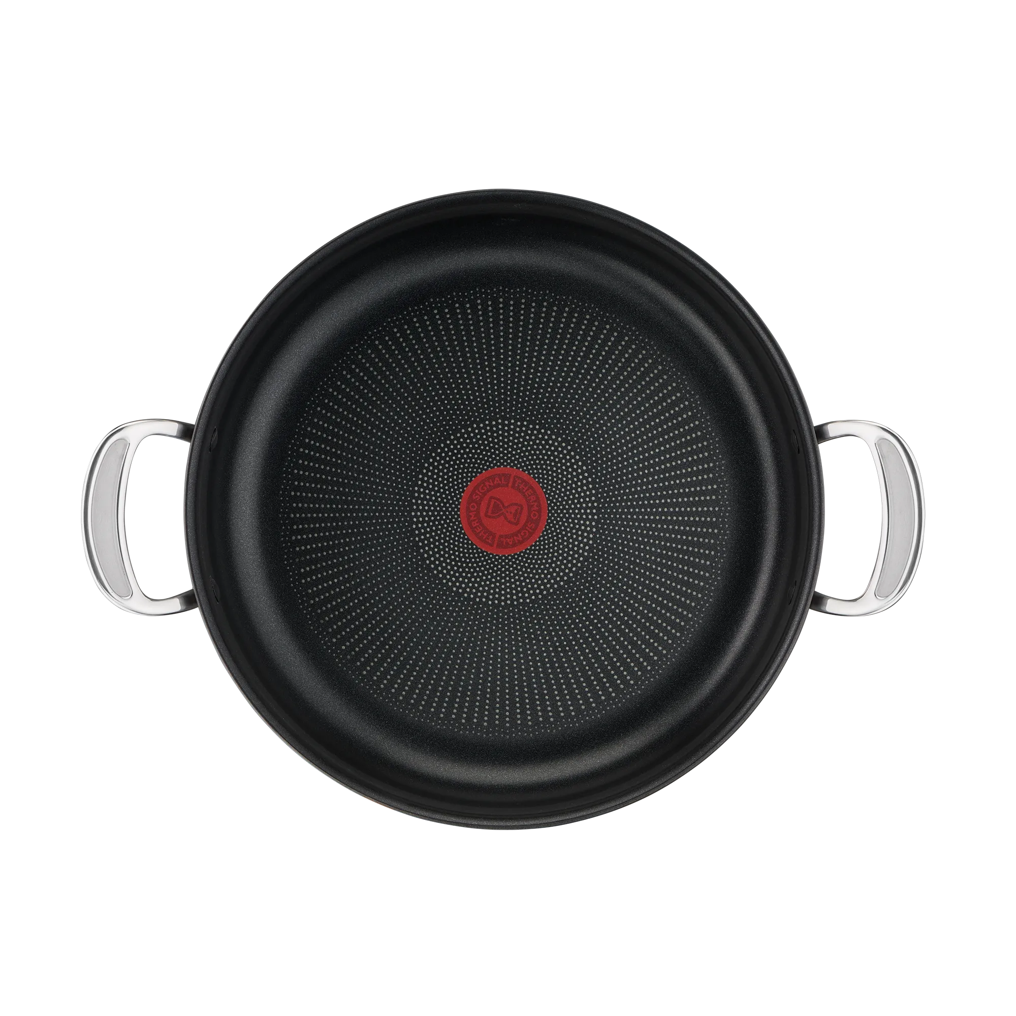 Jamie Oliver by Tefal Cooks Classic Induction Non-Stick Hard Anodised All-In-One Pan 30cm + Lid interior non-stick coating