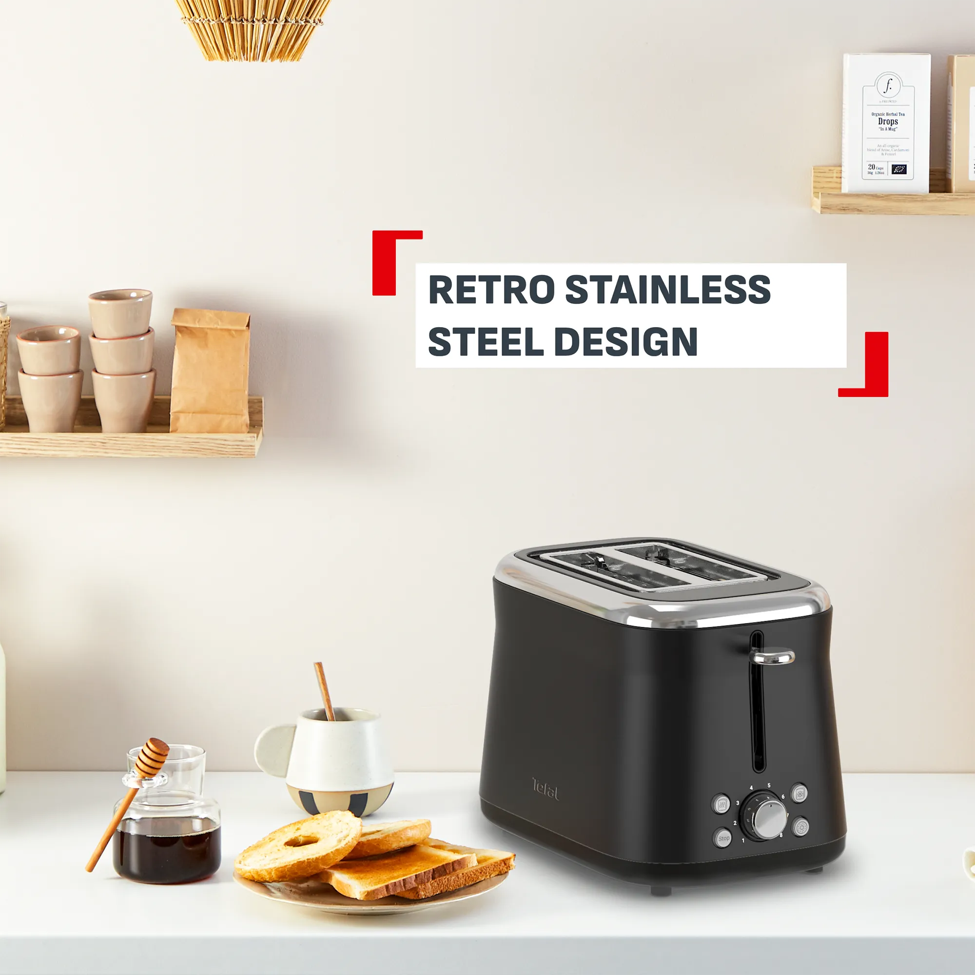 Tefal Collection Toaster 2-slice Black TT7208
