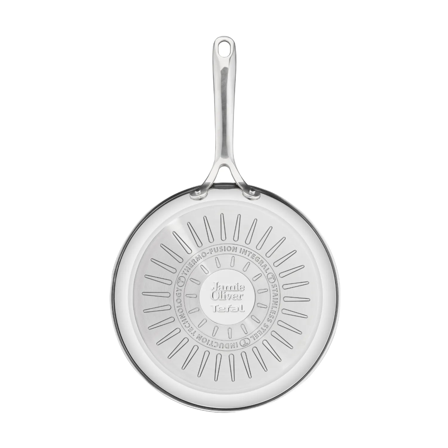 Jamie Oliver by Tefal Cook Smart Induction Stainless Steel Uncoated Frypan 24cm Base