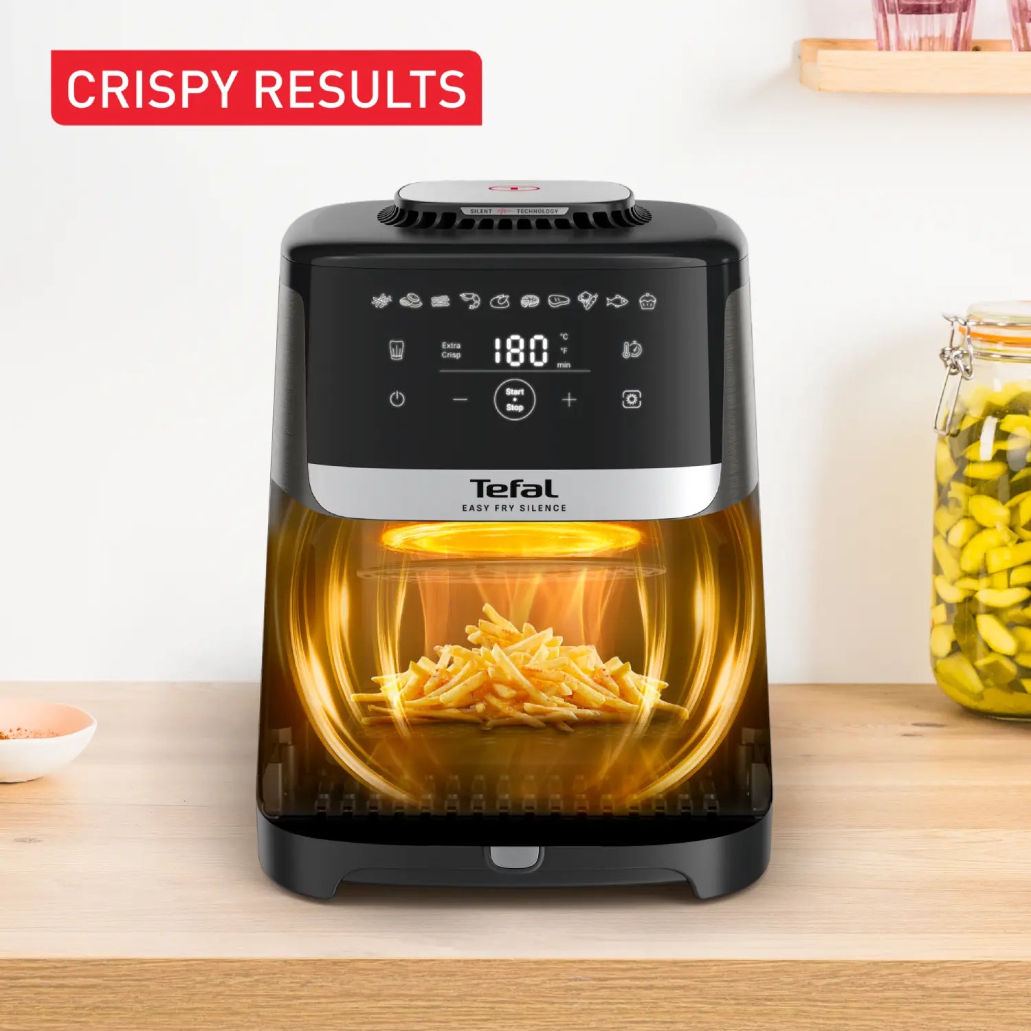 Tefal Easy Fry Silence Essential Air Fryer 5L Crispy Results
