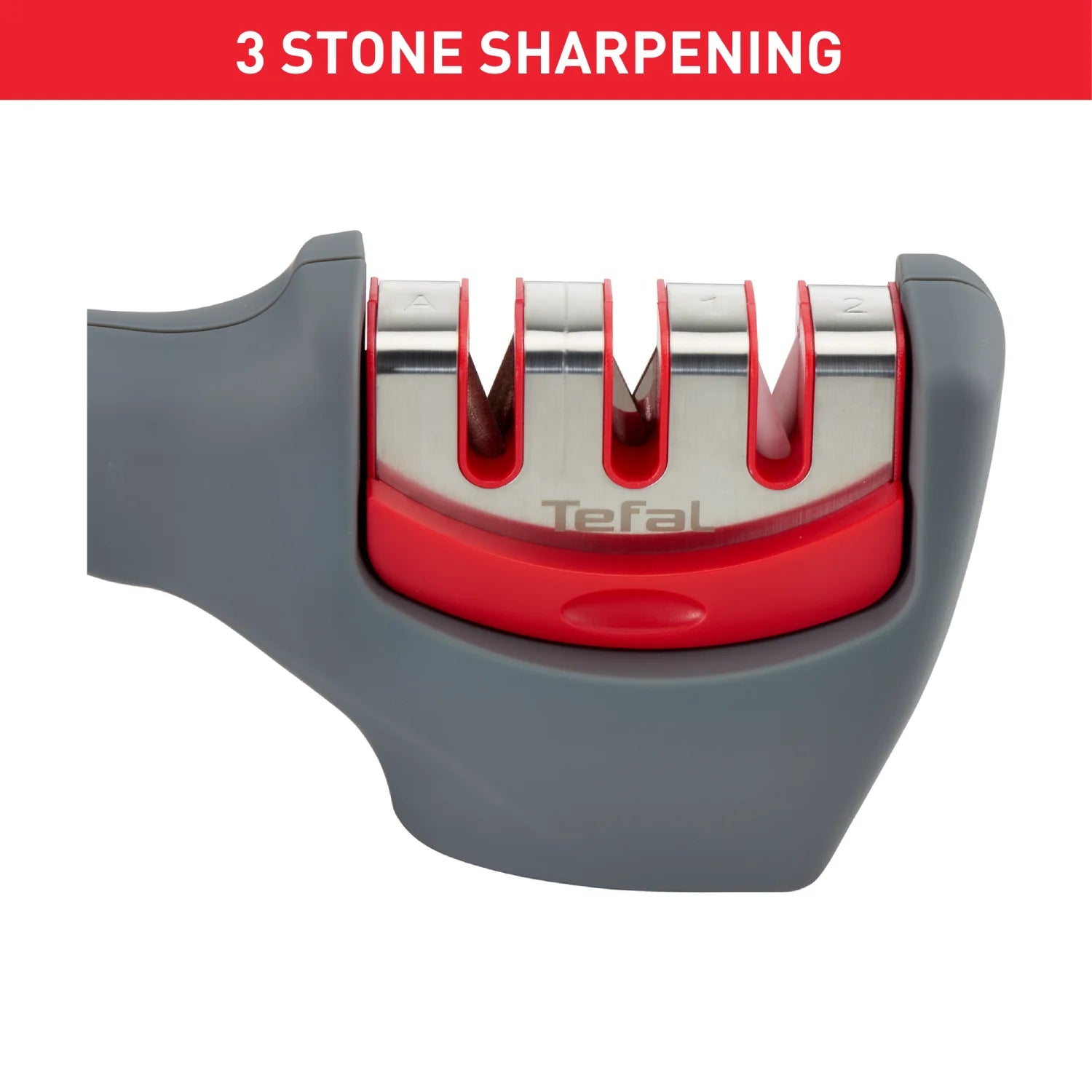Tefal Fresh Kitchen 3-Stage Knife Sharpener K2090514 Three 3 Stone Sharpening