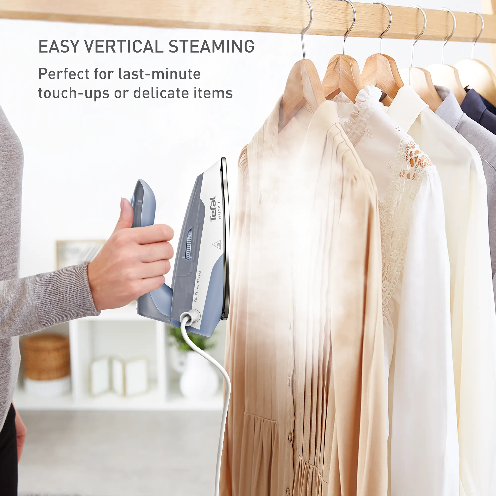 Tefal First Class Travel Iron DB1610 with easy vertical steaming