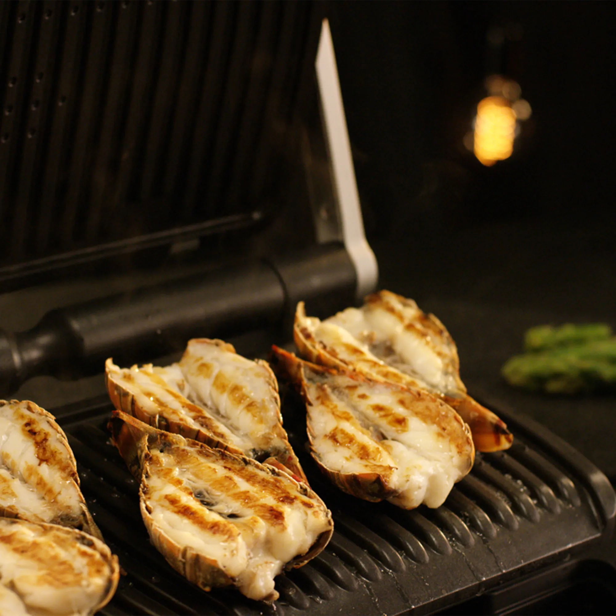 Tefal OptiGrill+ XL Smart Electric Grill GC722 cooking fish