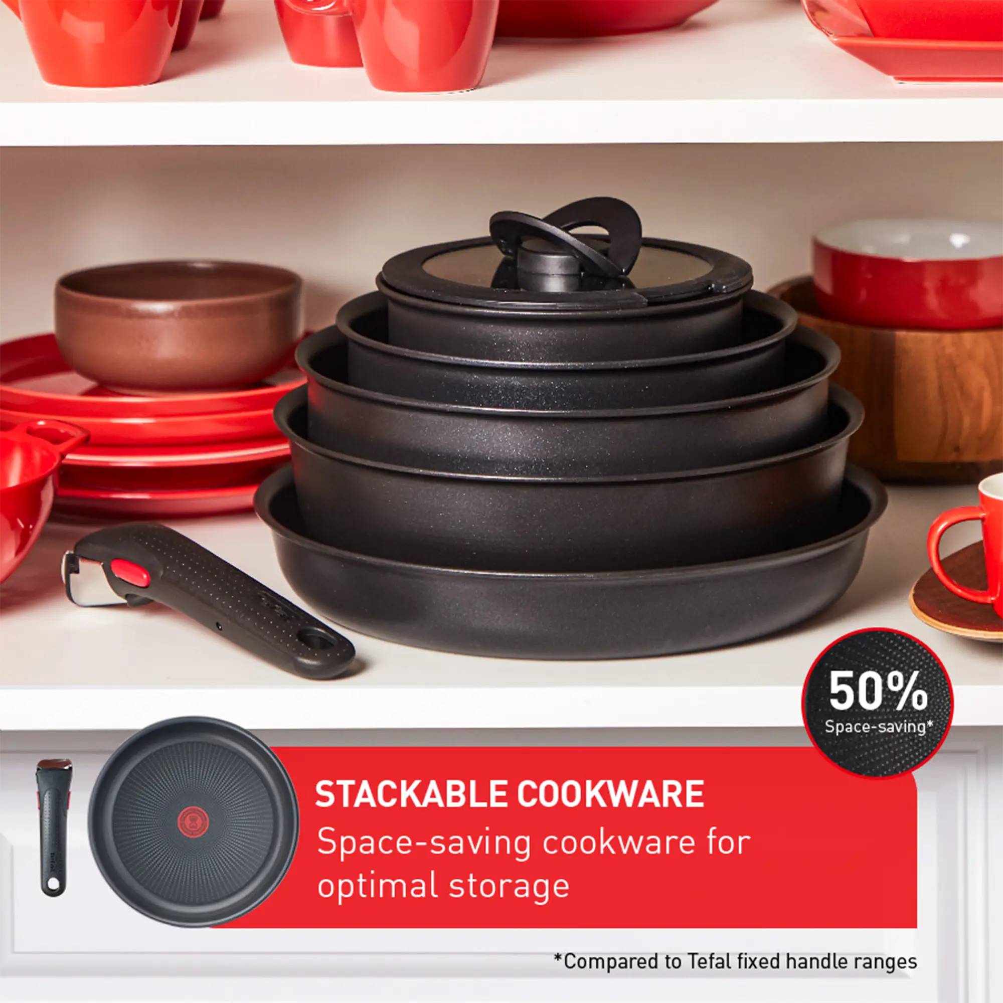 Tefal Ingenio Unlimited Induction Non-Stick Set save up to 50% with stackable cookware