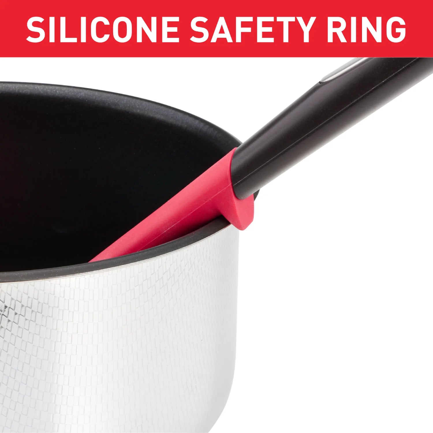 Tefal Ingenio Silicone Spatula K2064614 with silicone safety ring