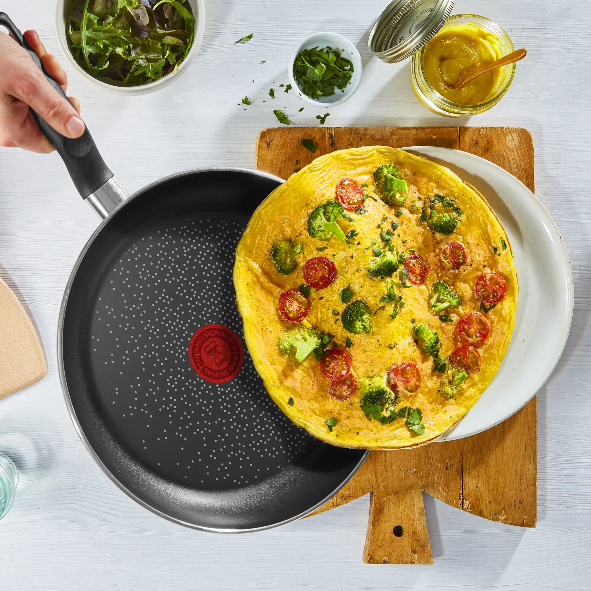 Tefal Only Cook Non-Stick Twin Pack Frypans 24/28cm