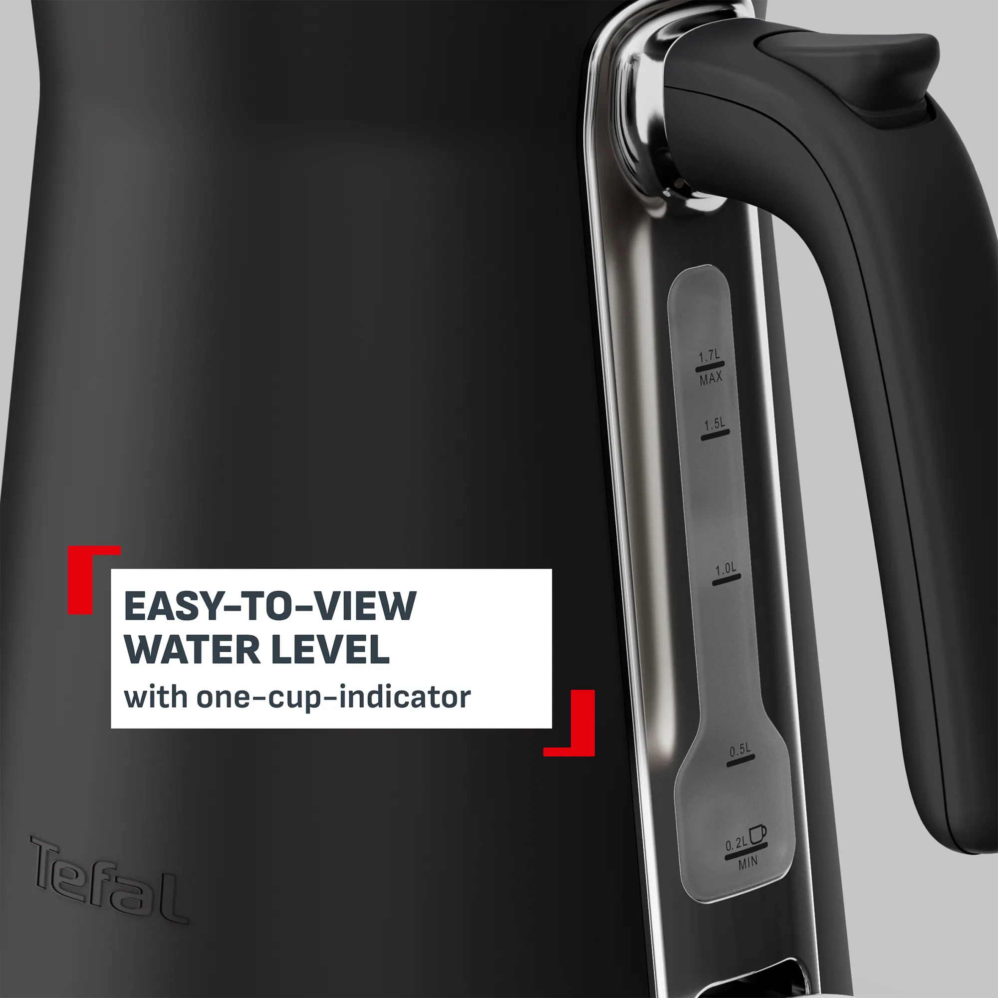 Tefal Kettle Collection Black KI6668 with one cup indicator