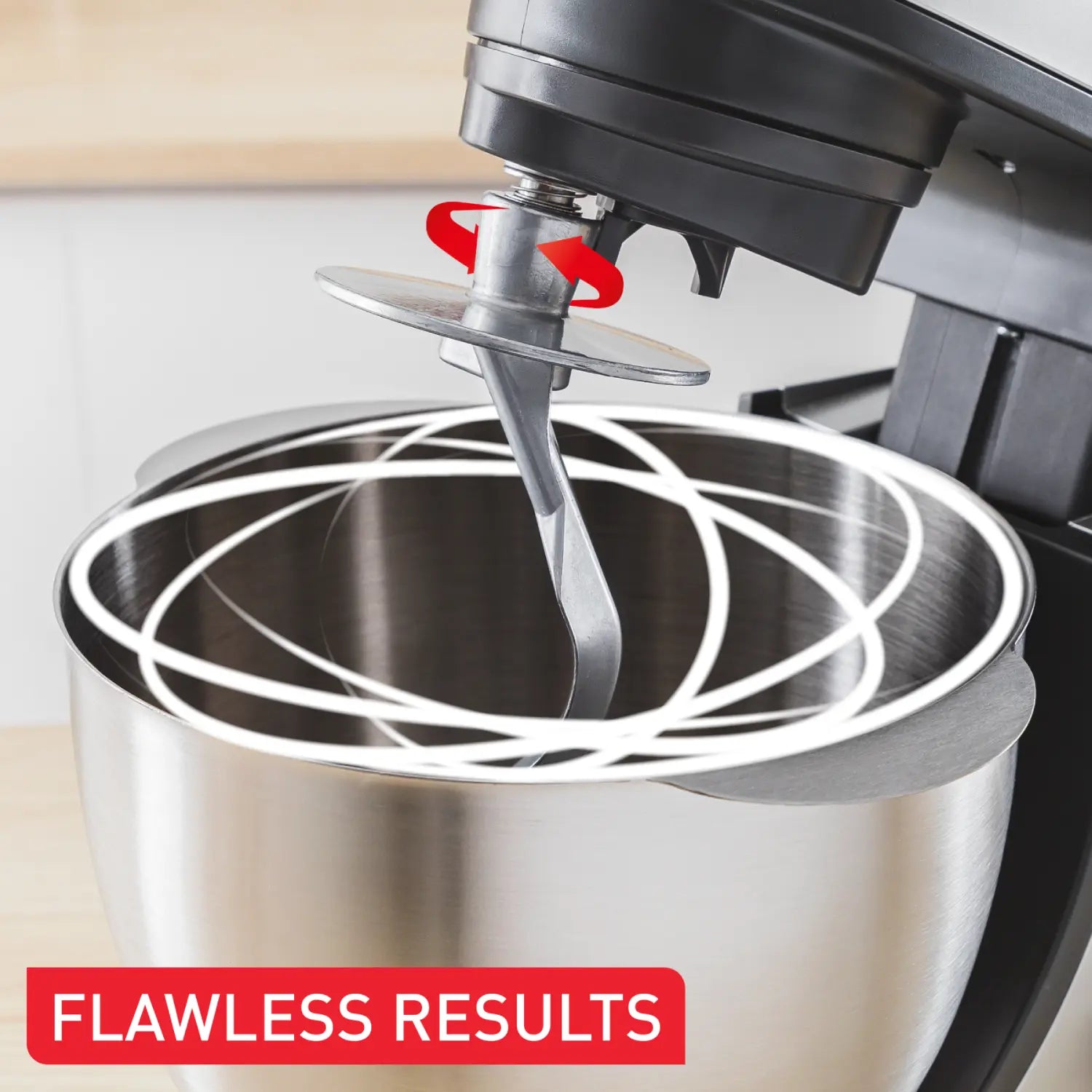 Tefal Bake Essential Stand Mixer White QB1601 flawless results