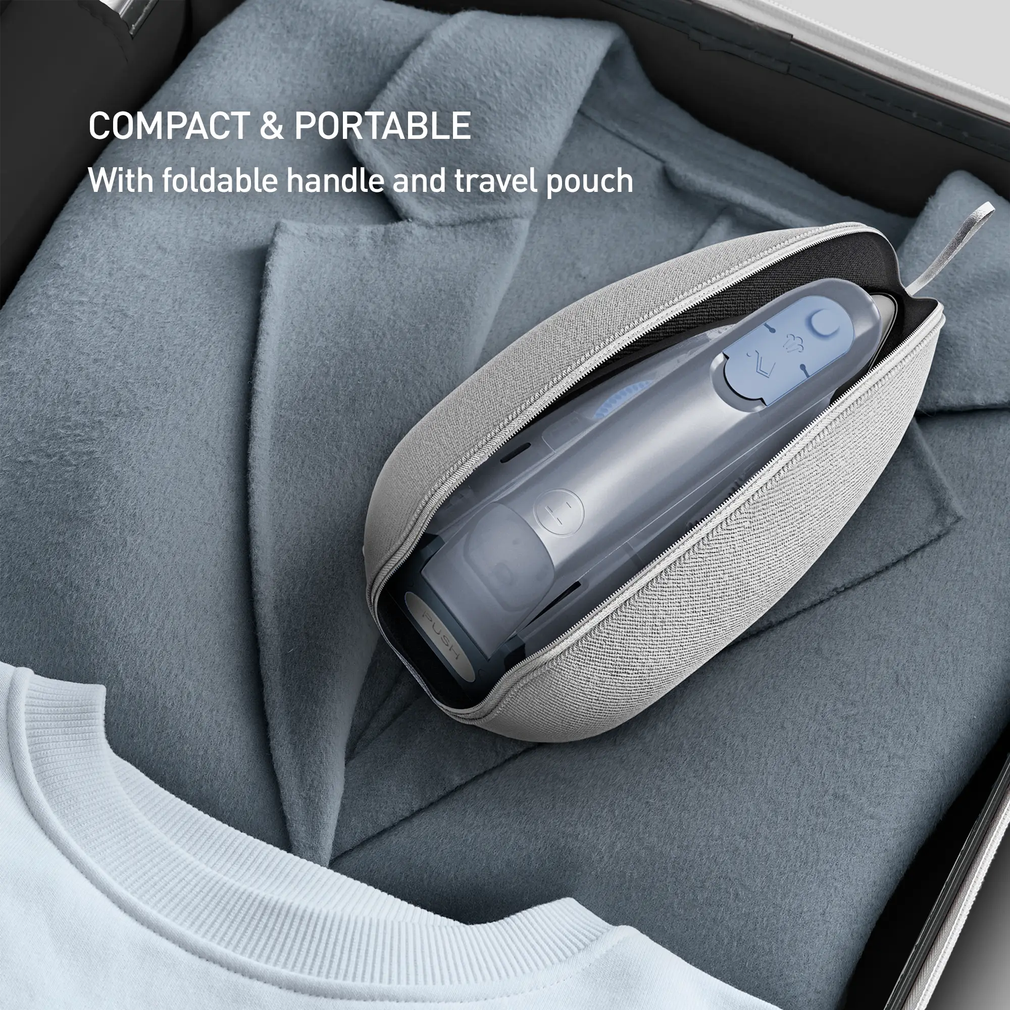Tefal First Class Travel Iron DB1610 compact and portable with foldable handle and travel pouch