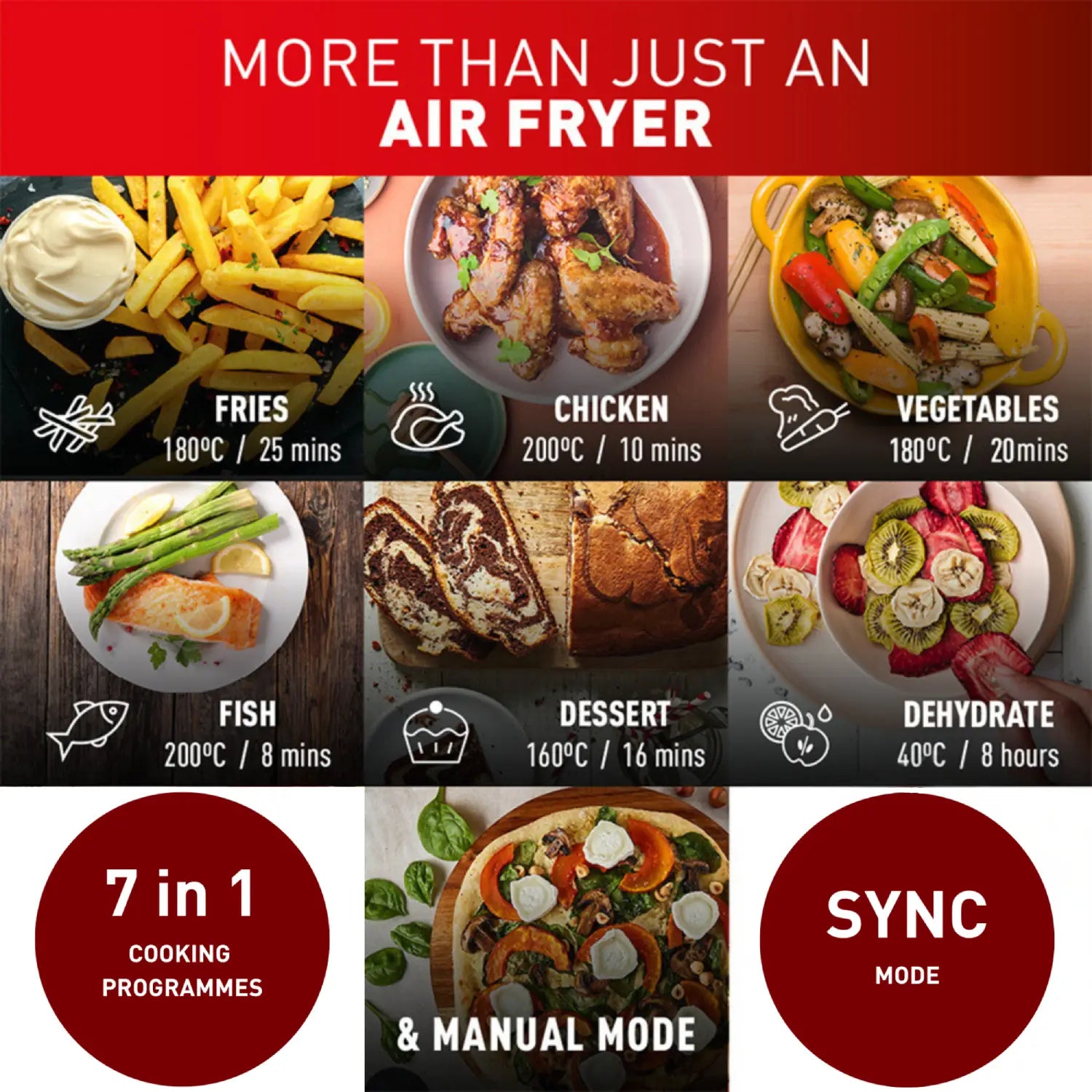 Tefal Dual Easy Fry Essential XXL Air Fryer Black EY901N More than just an air fryer